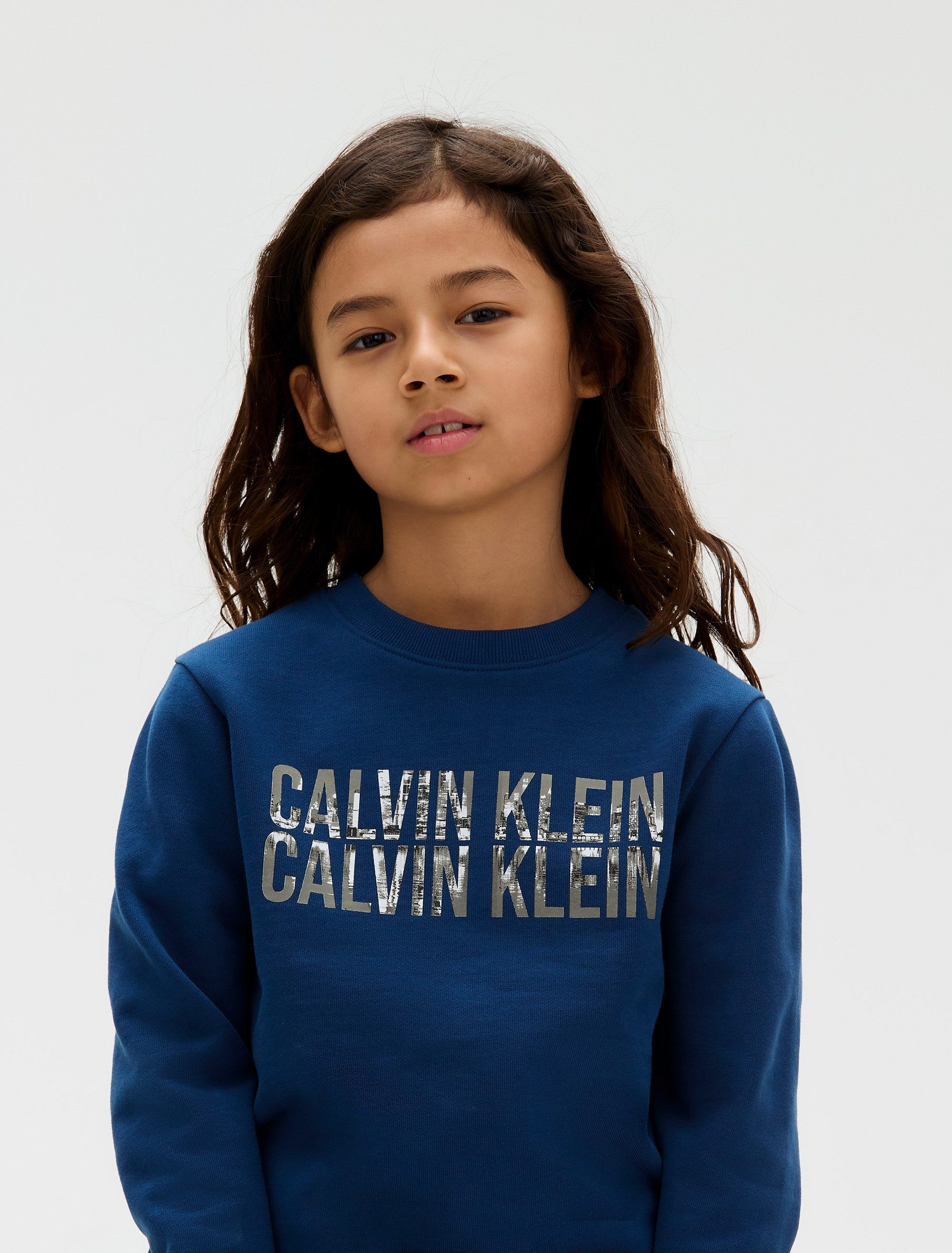 Calvin Klein Sweatshirt TERRY SEASONAL LOGO CN voor kinderen tot 16 jaar, fotoprint
