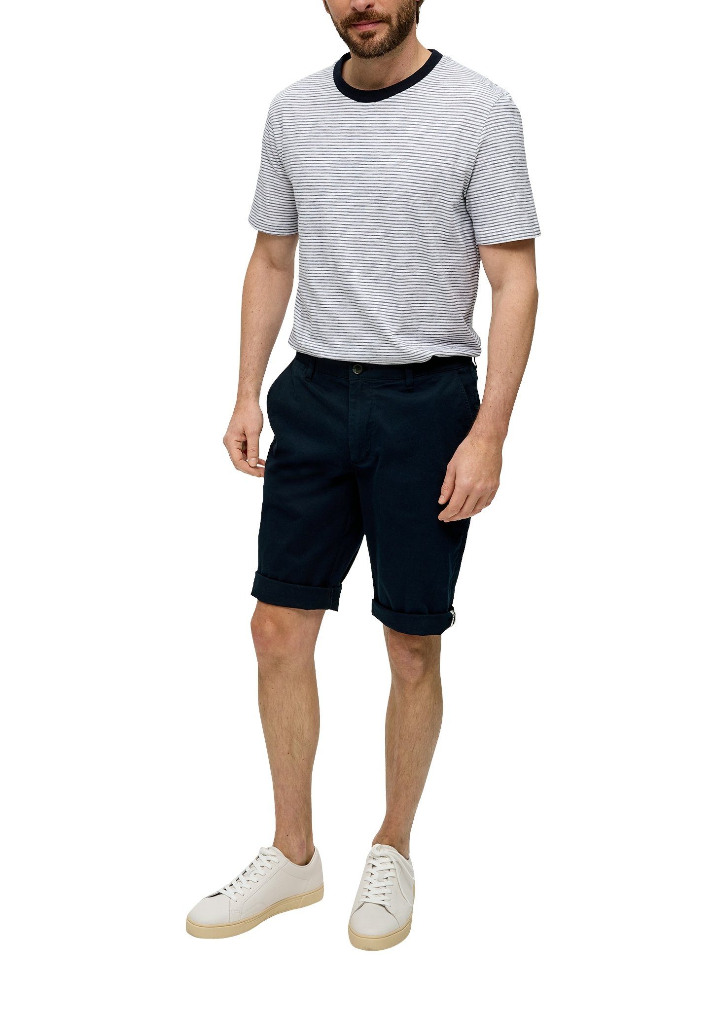 s.Oliver Chino met katoenen stretch bermuda-stijl