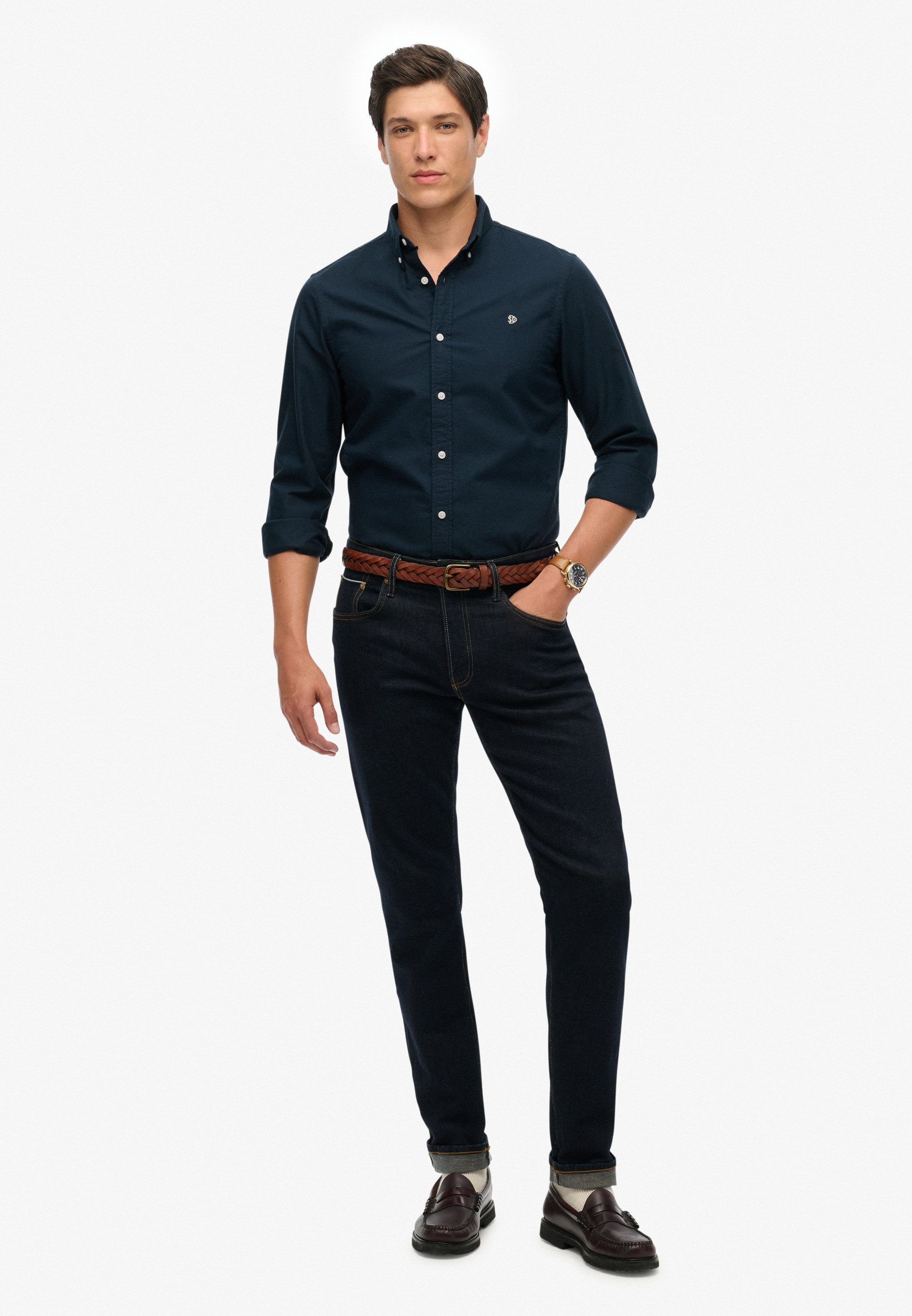 Superdry Overhemd met lange mouwen CLASSIC OXFORD L/S SHIRT