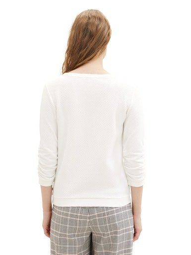 Tom Tailor Denim Sweatshirt bijzonder structuurmotief