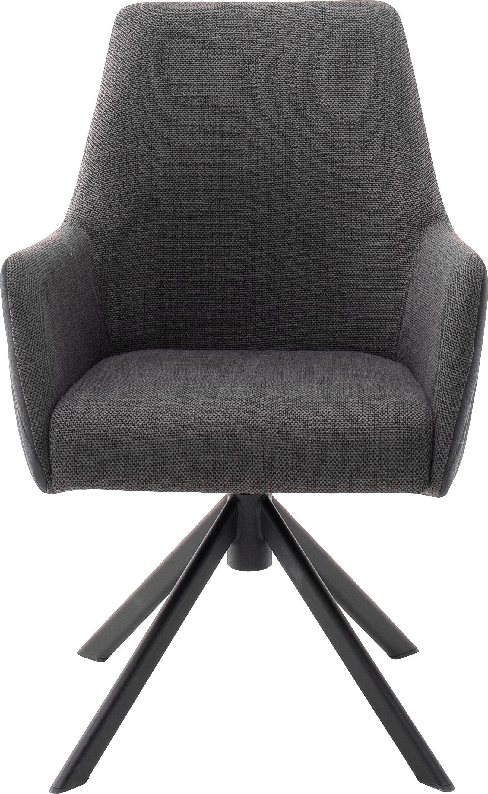 MCA furniture Stoel met 4 poten Reynosa Eetkamerstoel 360º draaibaar met nivellering, belastbaar tot 120 kg (set, 2 stuks)