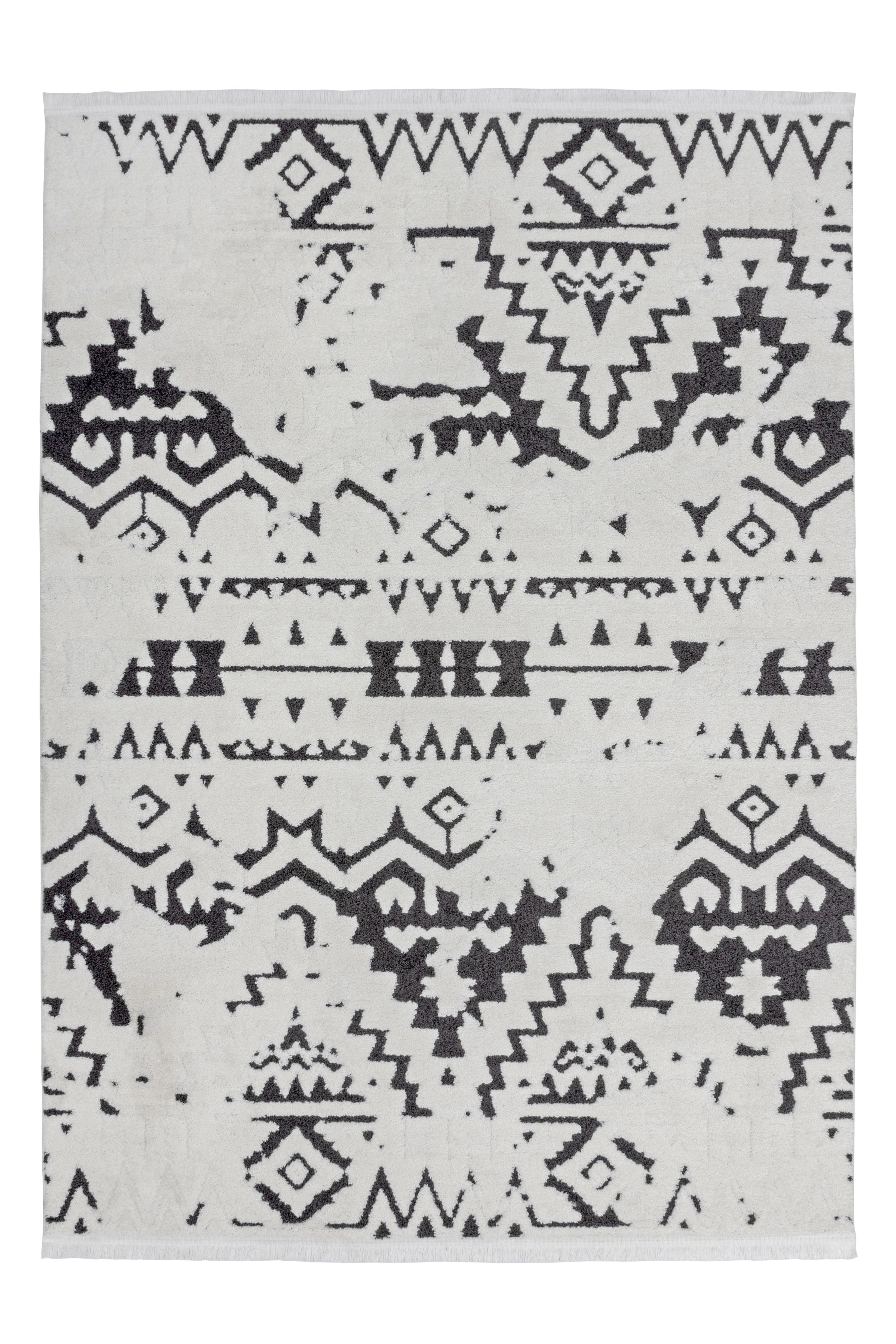 Kayoom Vloerkleed Agadir 110 trendy etno-stijl, zoals met de hand geschilderde patronen, met franjes