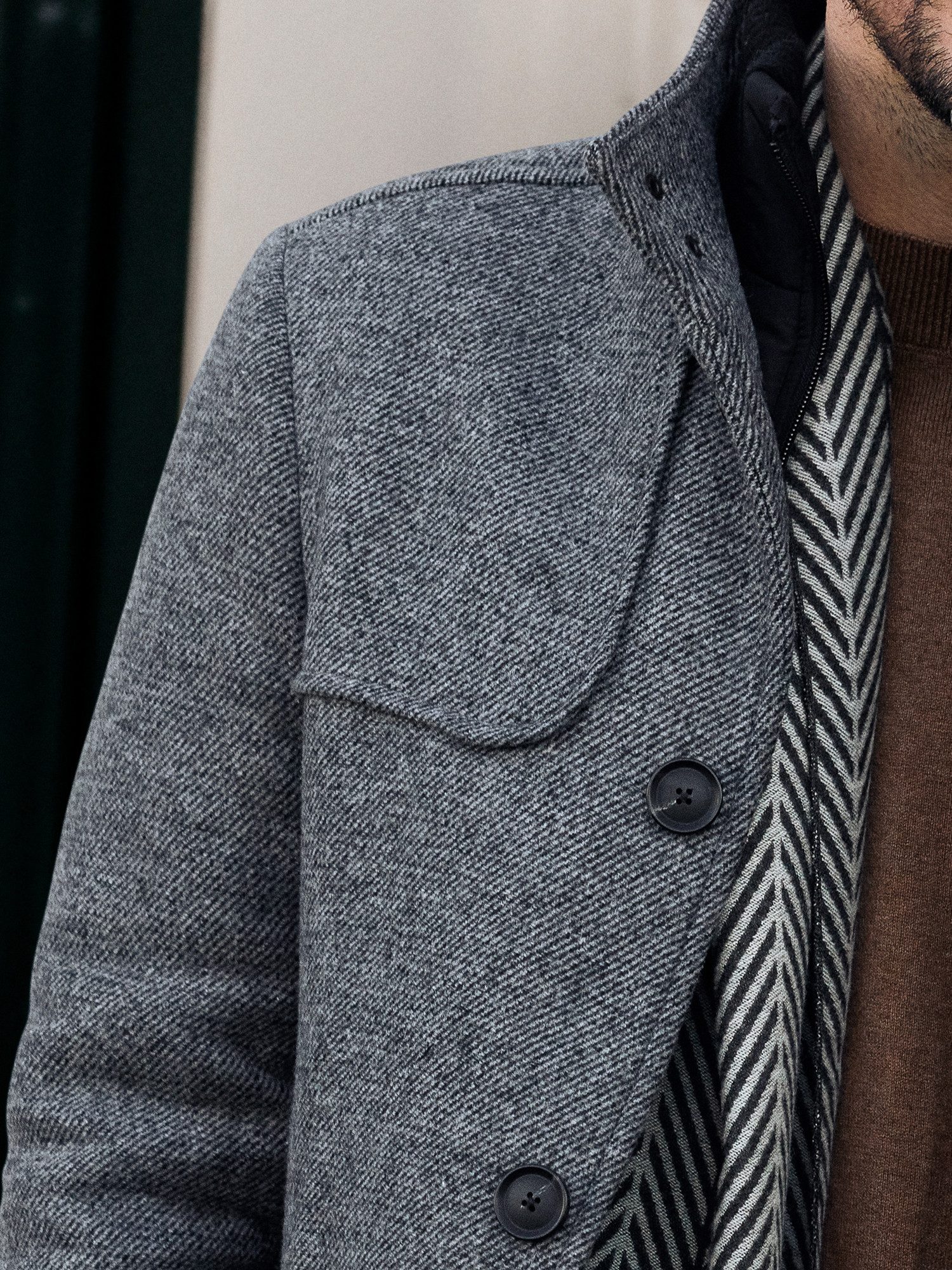 Lerros Wollen jas LERROS Heren-Wollen jas met uitneembaar gilet