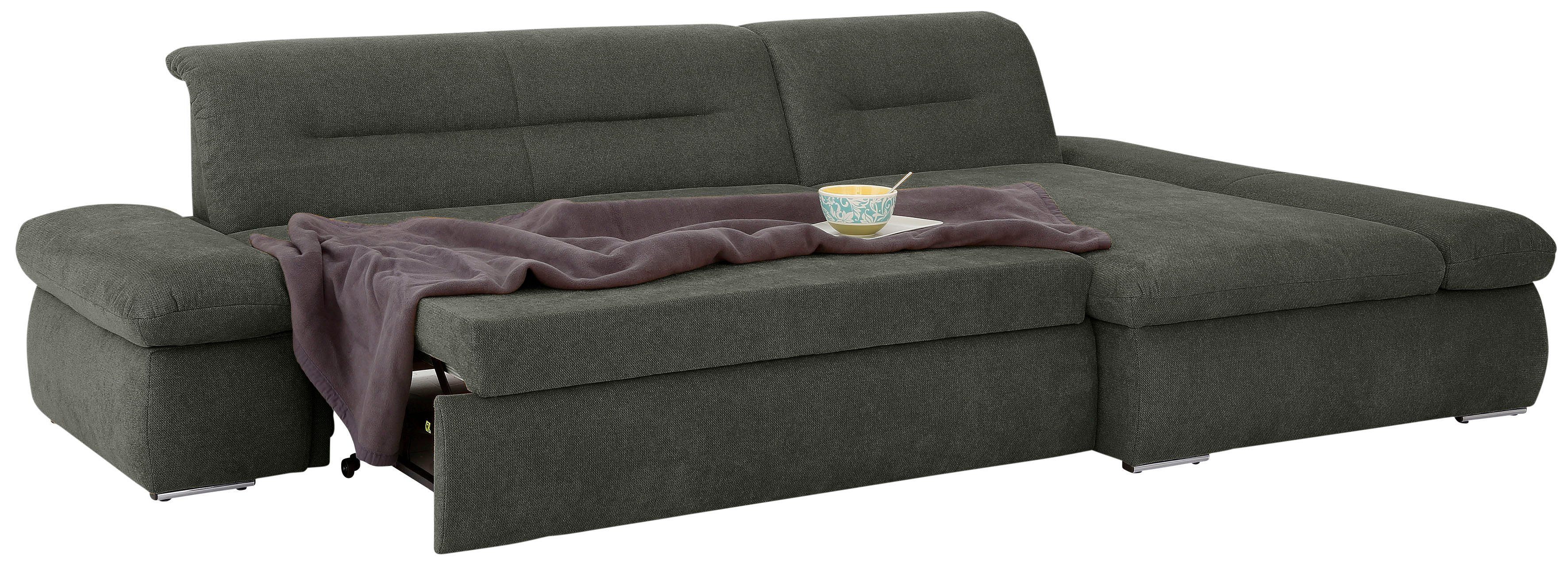INOSIGN Hoekbank Avesa L-vorm Naar keuze met armleuningverstelling en slaapfunctie, bxdxh: 300x172x80cm