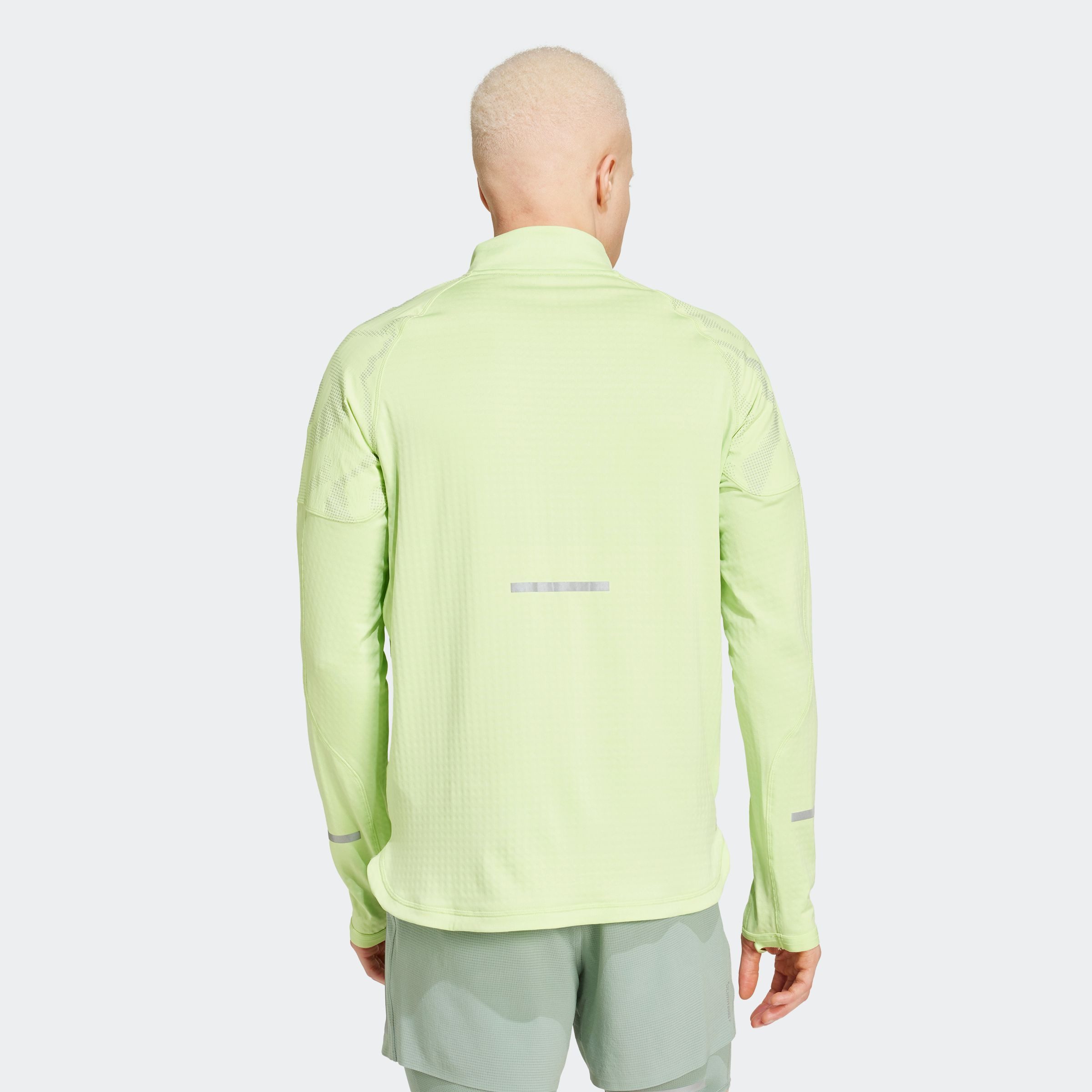 adidas Performance Colshirt ULT HIVIS 1/2 M Running shirt met lange mouwen