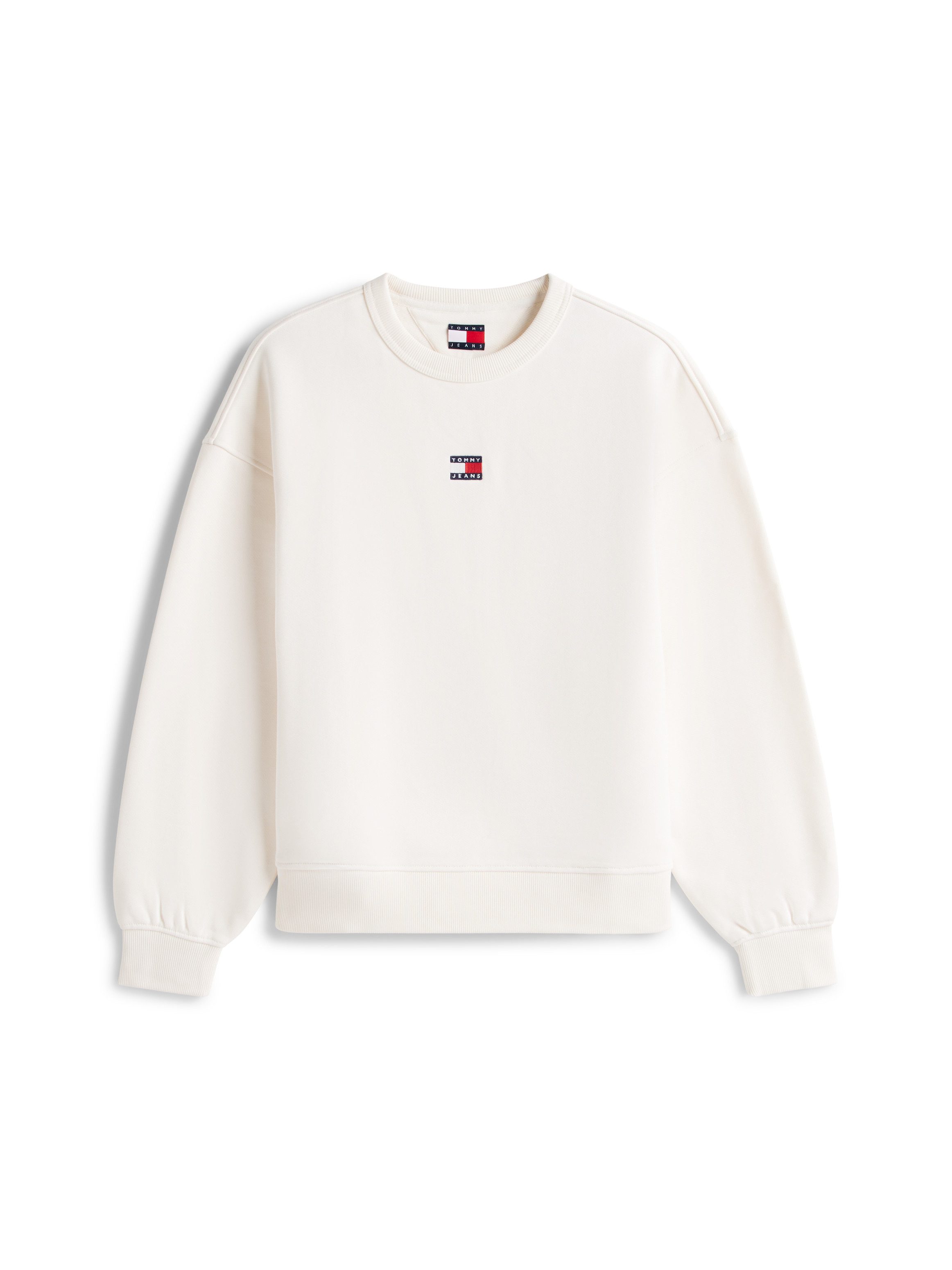 TOMMY JEANS Sweatshirt TJW BXY BADGE met drop-shoulder design en logo aan de voorkant