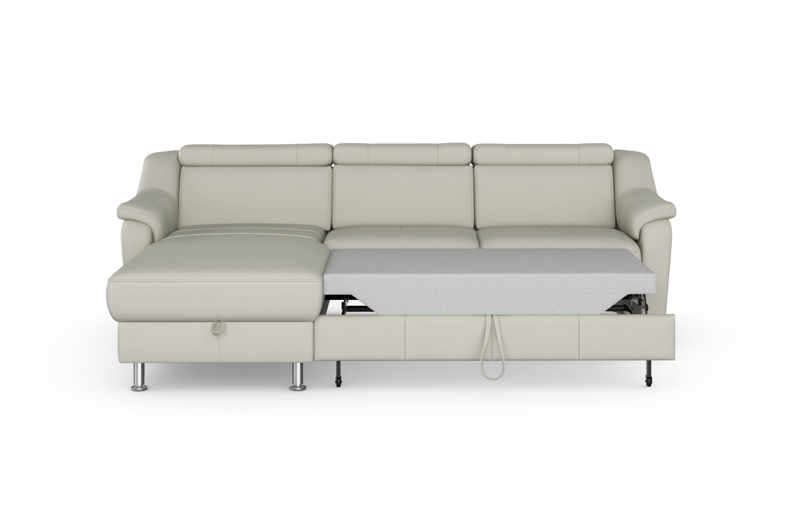 sit&more Hoekbank Freetown L-vorm met verstelbare hoofdsteun en comfortabele binnenvering