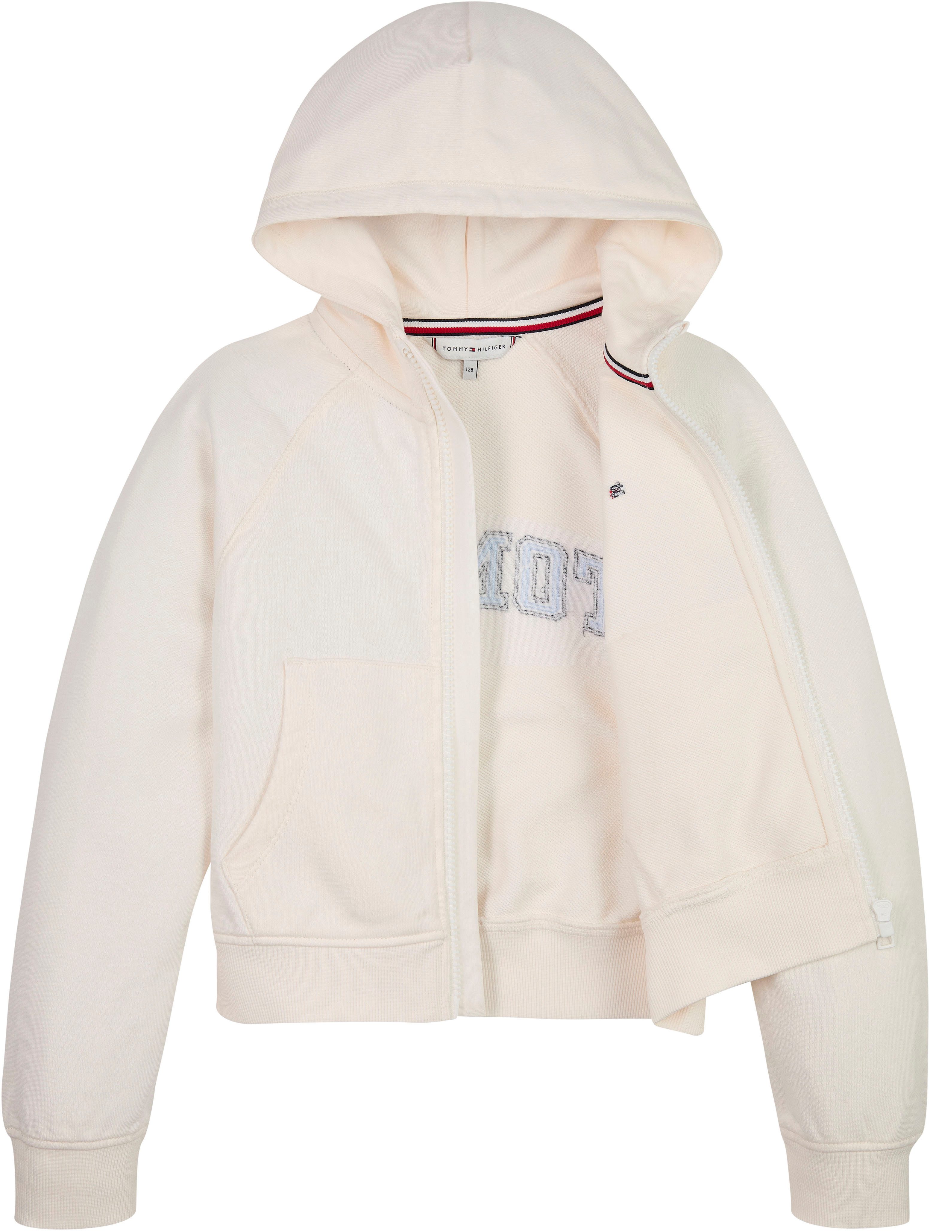 Tommy Hilfiger Sweatvest VARSITY EMBROIDERED ZIP UP Kinderen tot 16 jaar met logostiksel