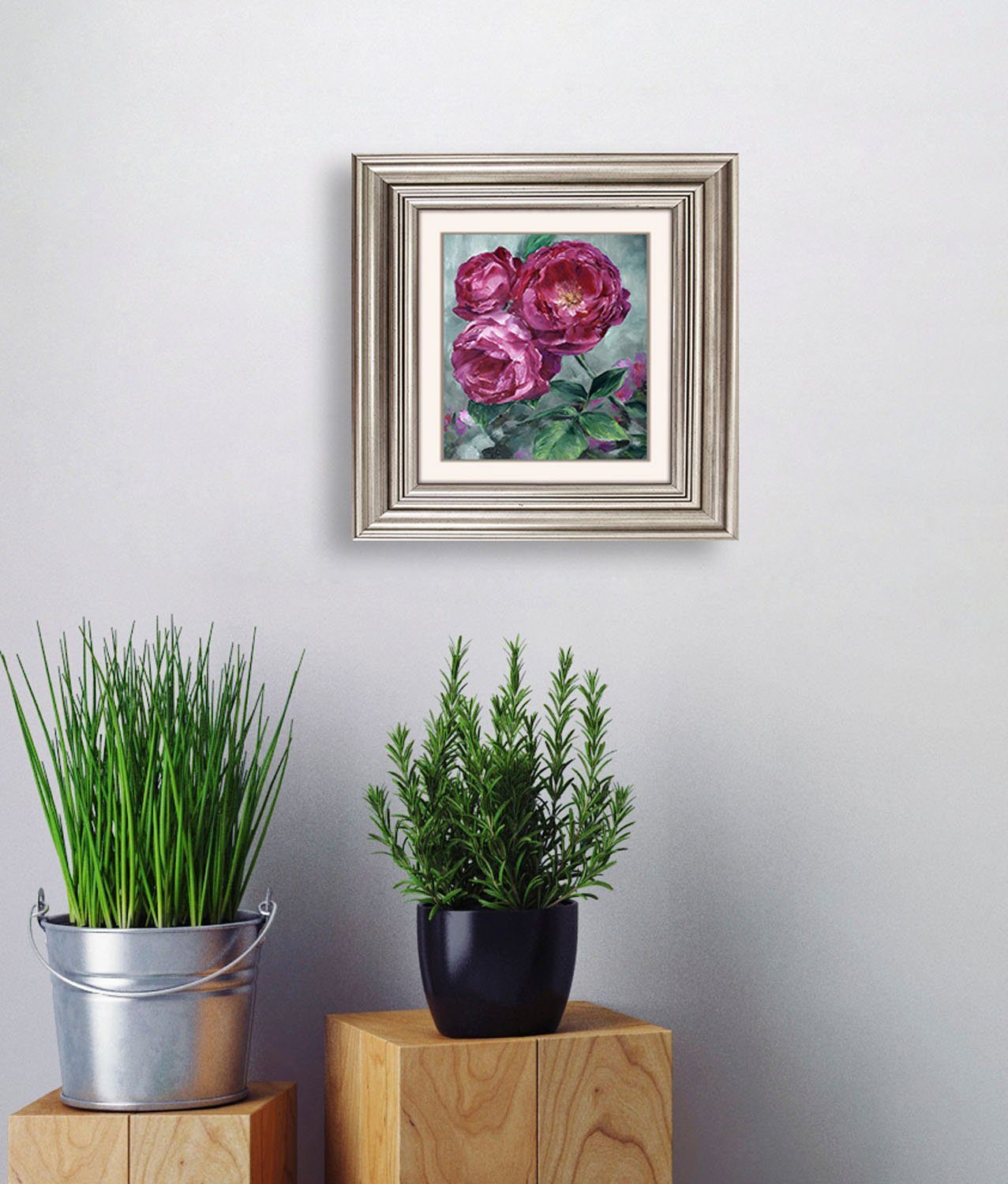 queence Artprint op acrylglas Bloemen Fine Art-print in galeriekwaliteit