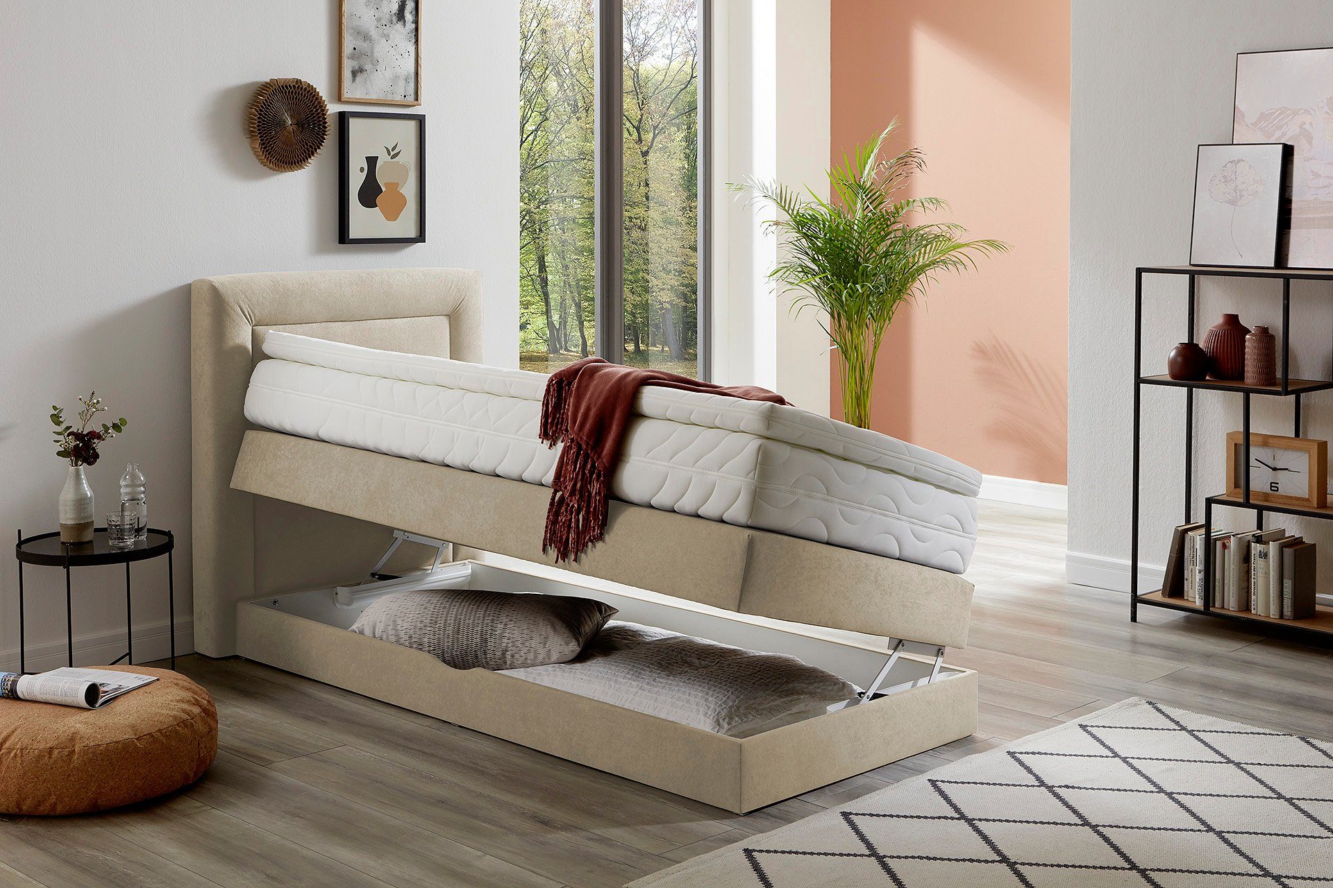 Westfalia Polsterbetten Boxspring naar keuze met bedkist en topmatras