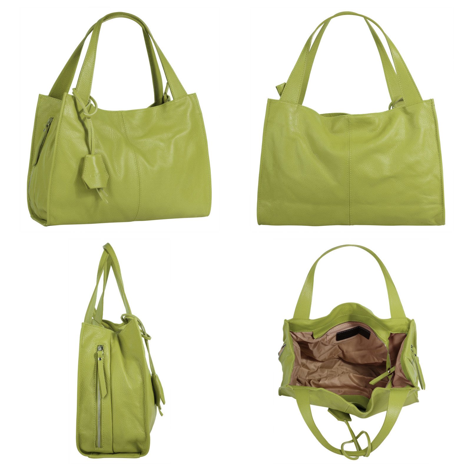 Cluty Shopper echt leer, made in italy