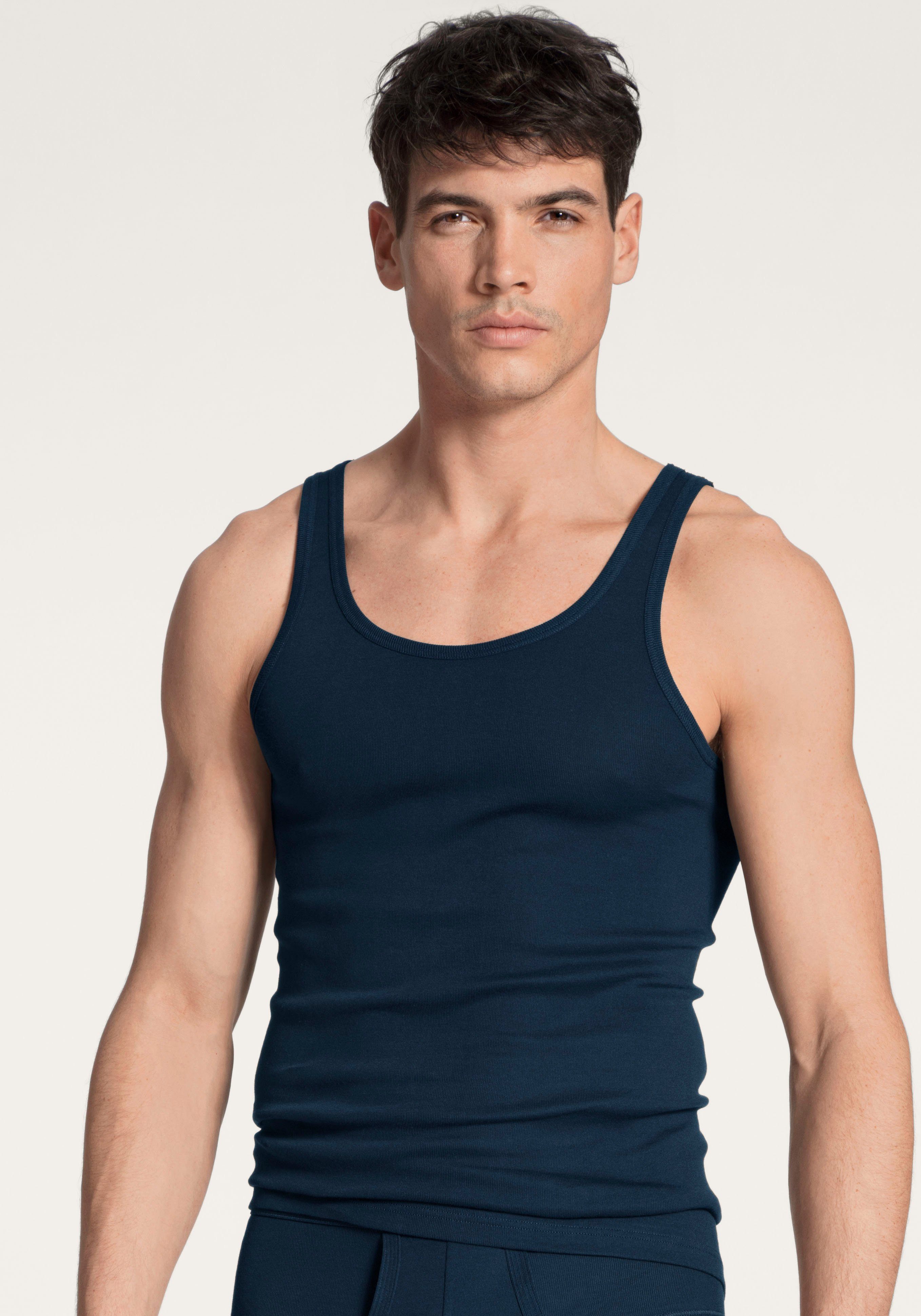 CALIDA Hemd Twisted Cotton met klassieke vorm