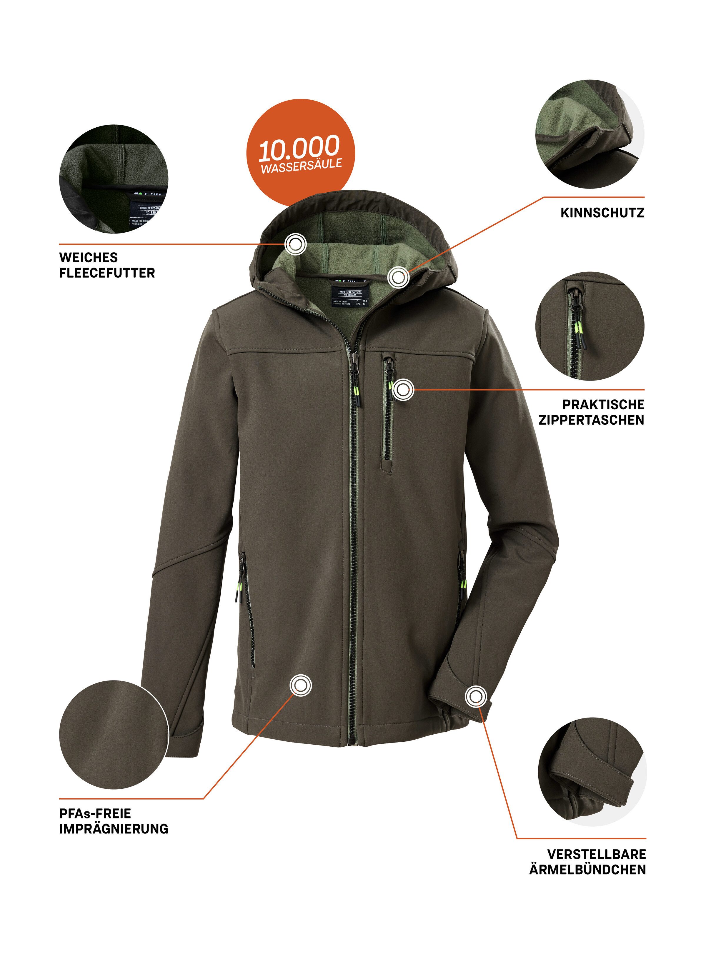 Killtec Softshell-jack Jongens Softshell-jack