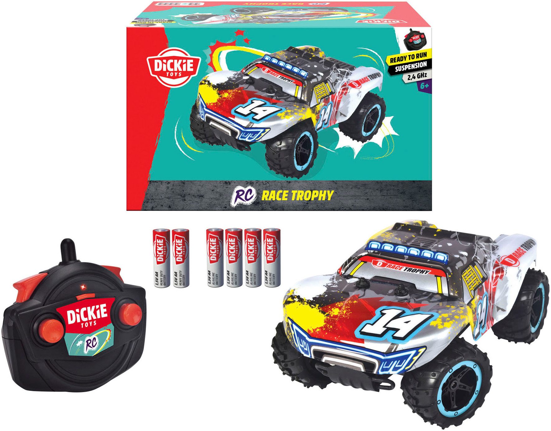 Dickie Toys Radiografisch bestuurbare truck Race Trophy, 2,4 GHz