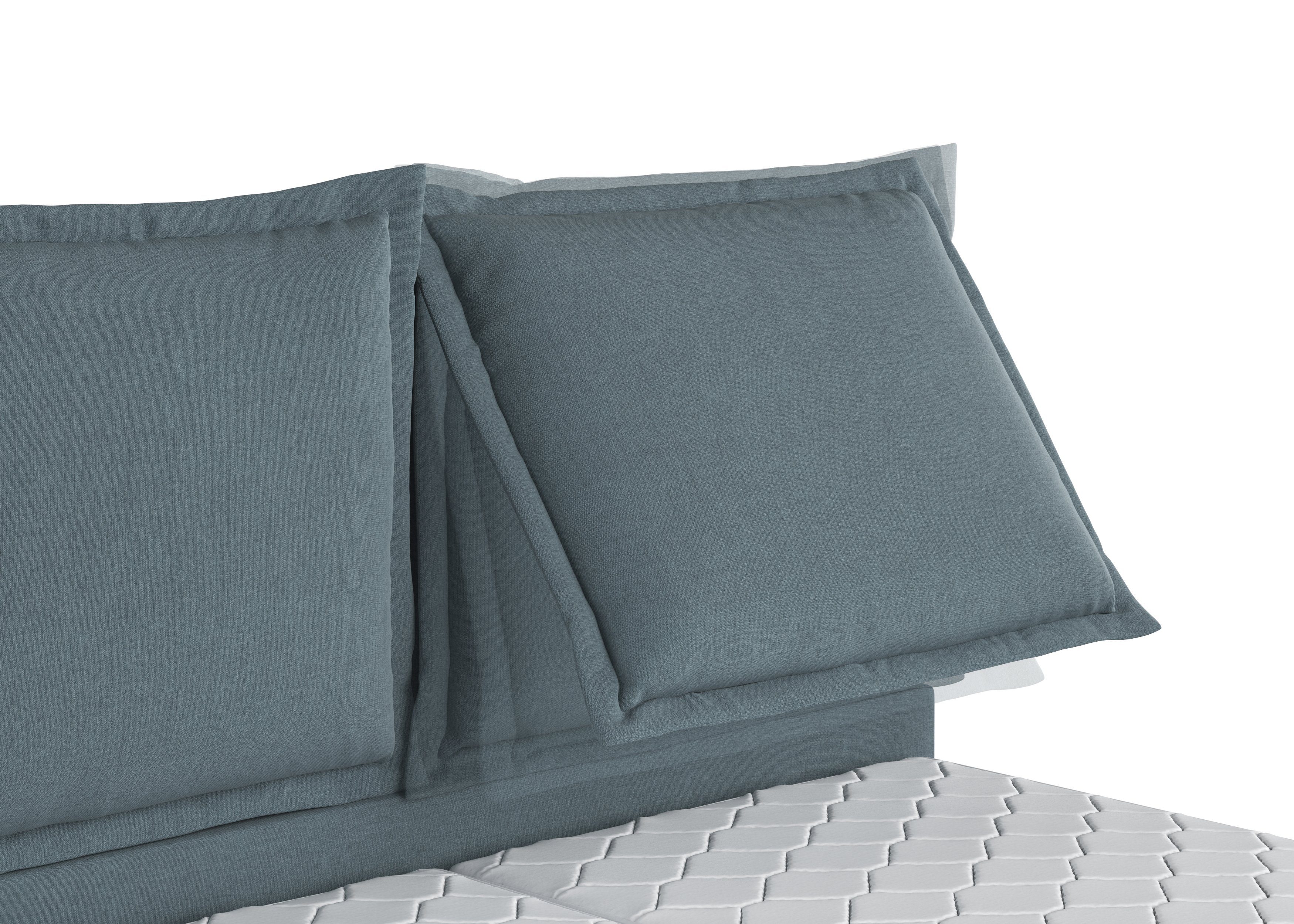 Maintal Gestoffeerd bed Lyara naar keuze zonder matras of kies uit 3 matrassoorten
