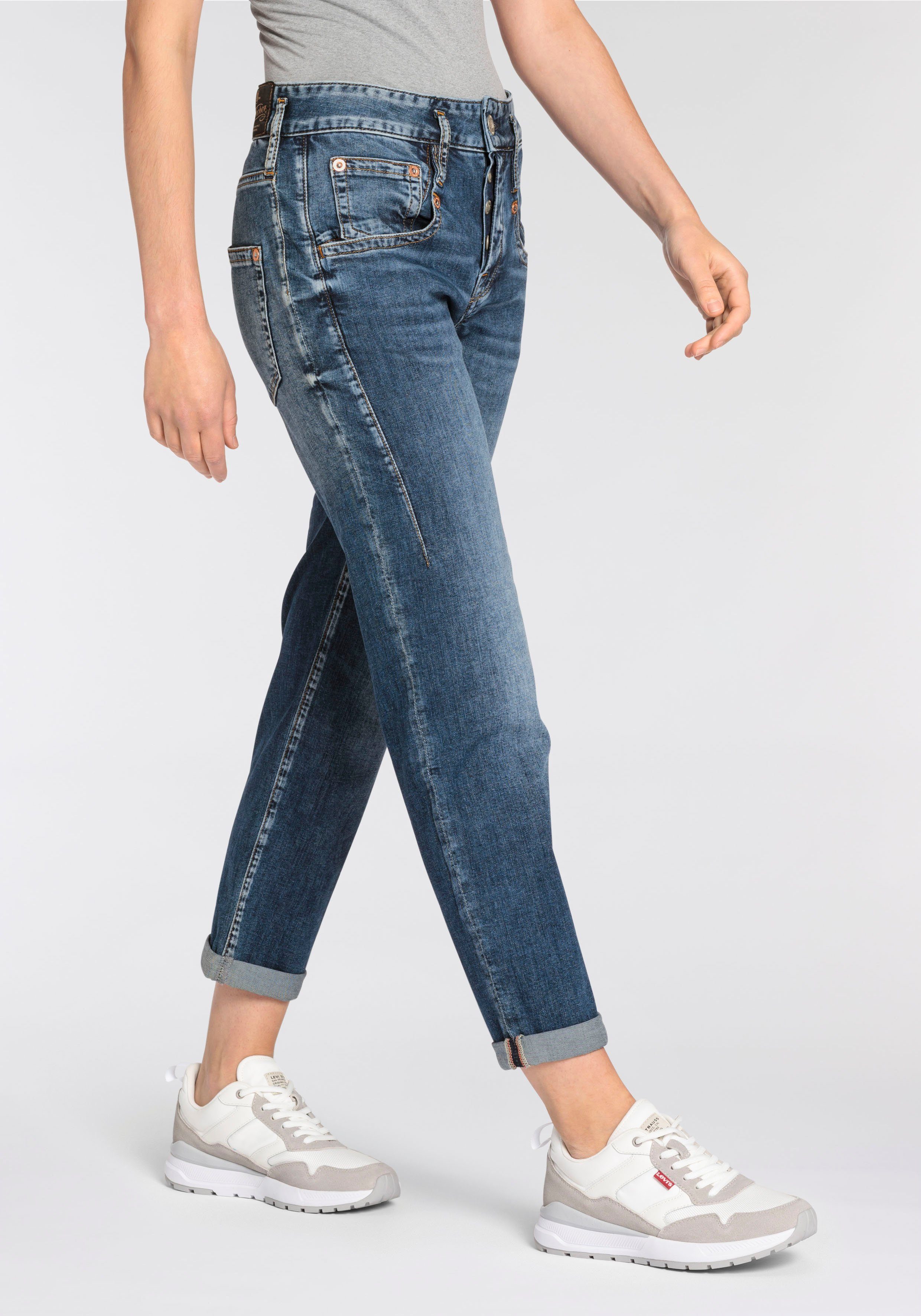 Herrlicher High-waist jeans Shyra Tap Denim Stretch