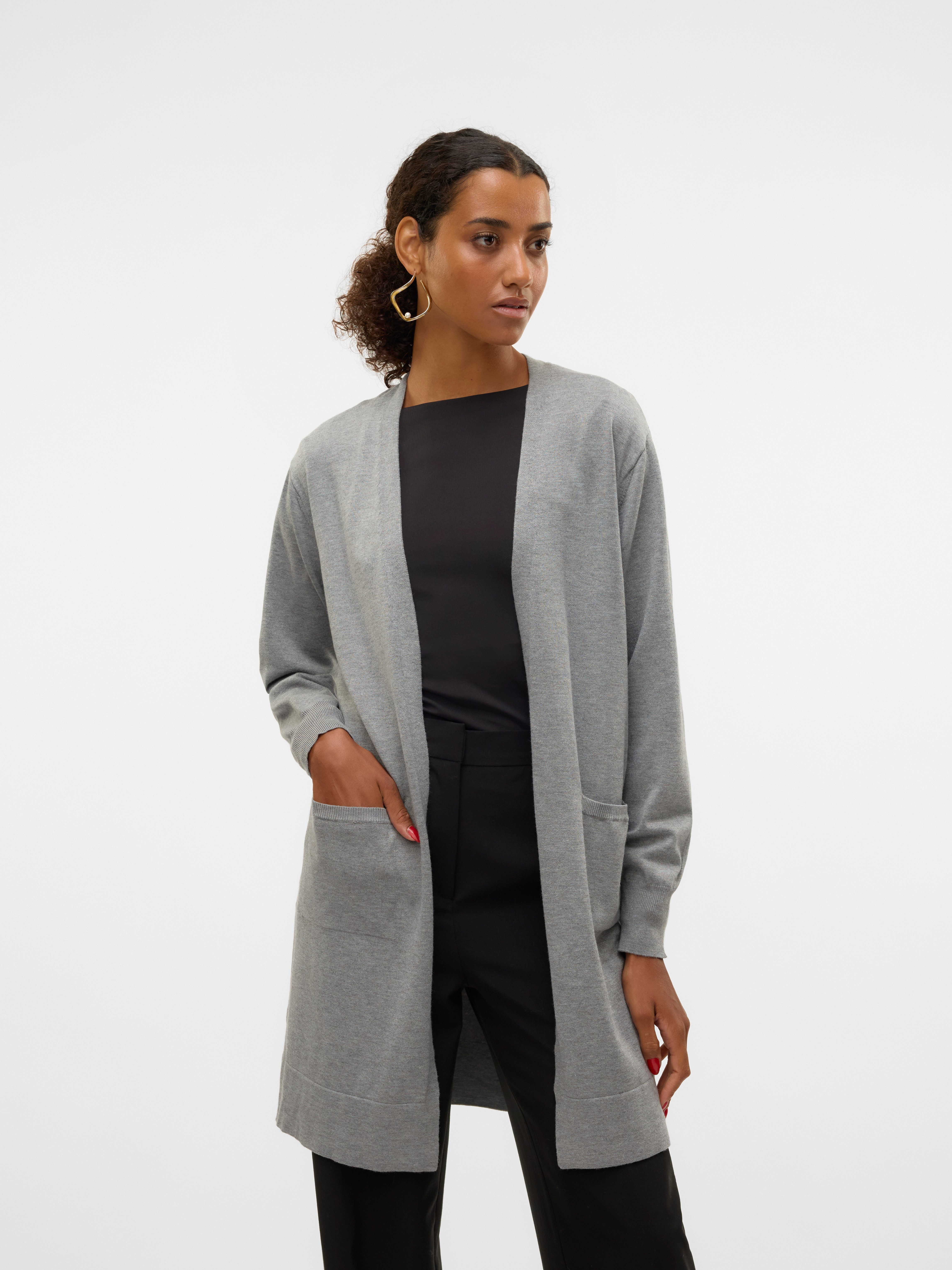 Vero Moda Lang vest VMSILJE LS OPEN CARDIGAN GA NOOS