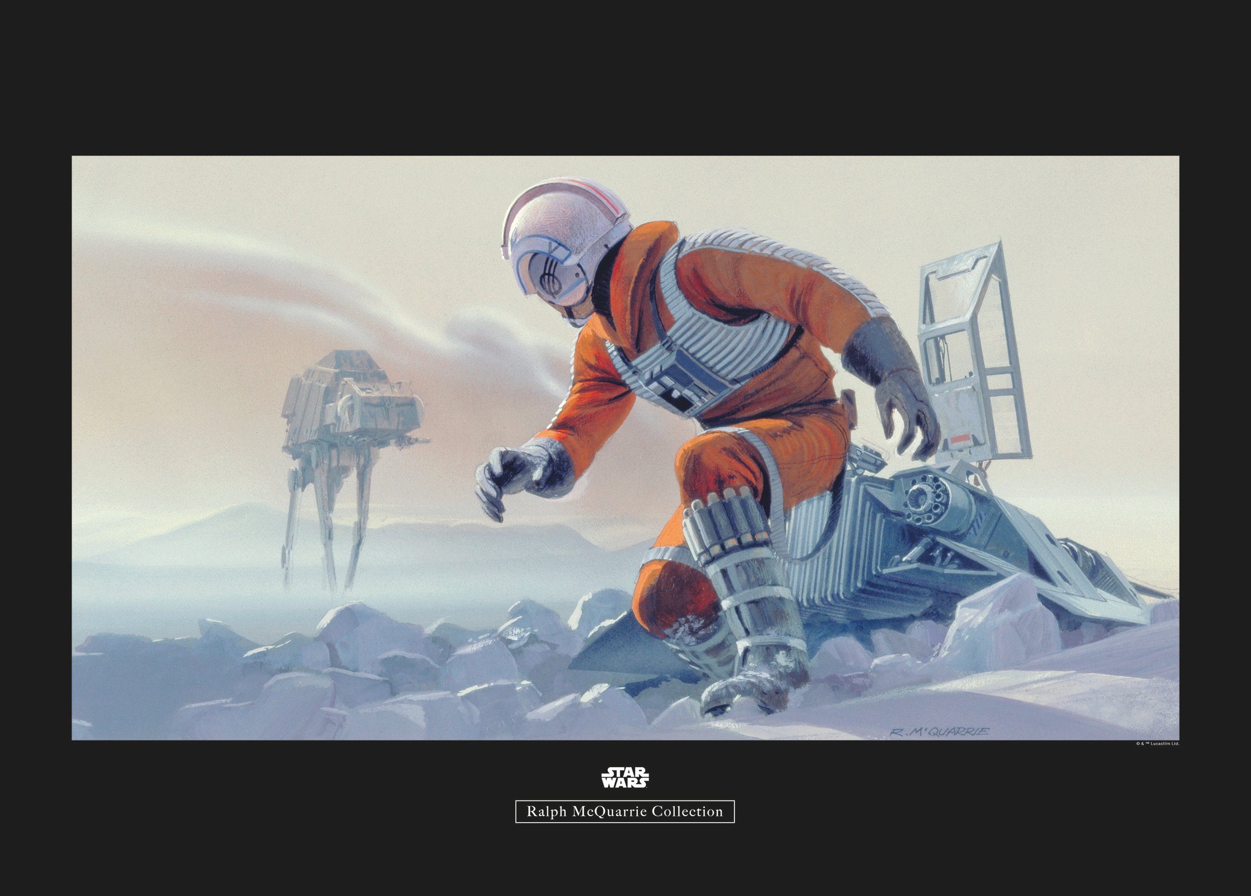 Komar wanddecoratie Star Wars Classic RMQ Hoth Battle Pilot, zonder lijst