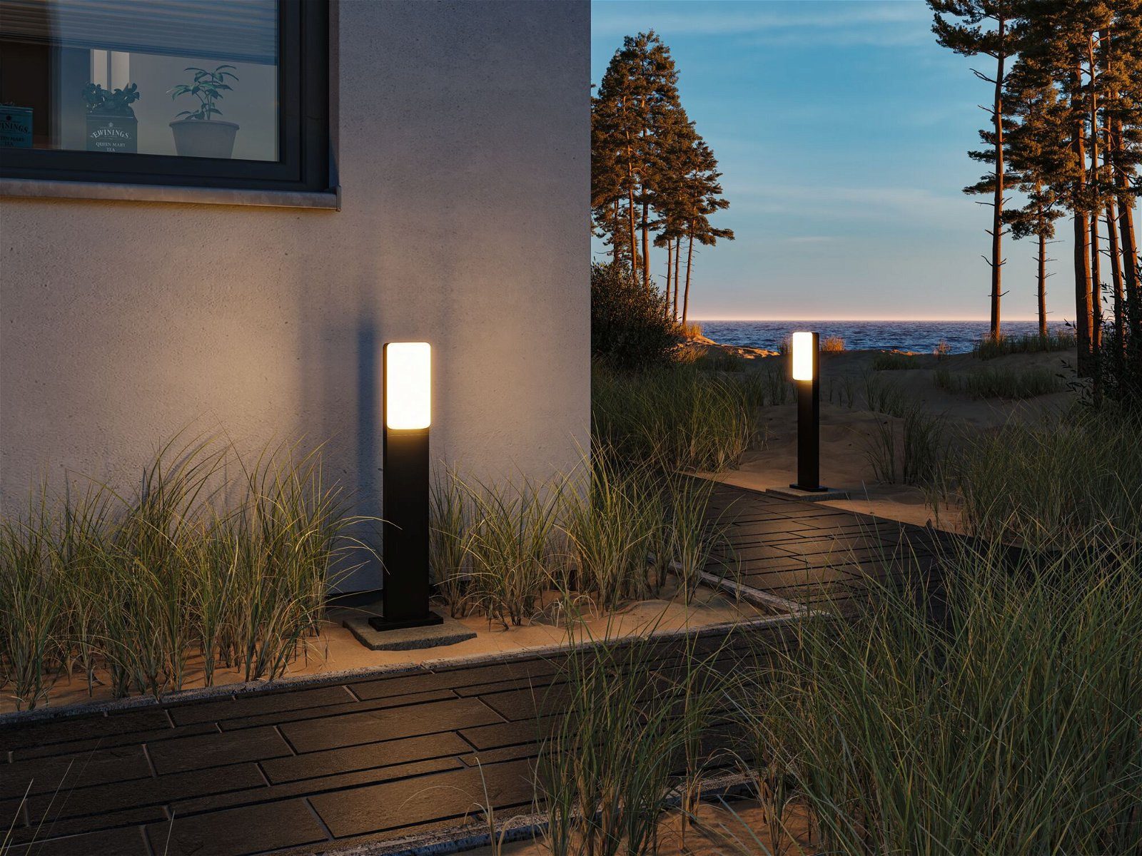 Paulmann Led-bolderlamp Bonnie IP44 600mm 3000K 8,5W 560lm 230V antraciet aluminium (1 stuk)