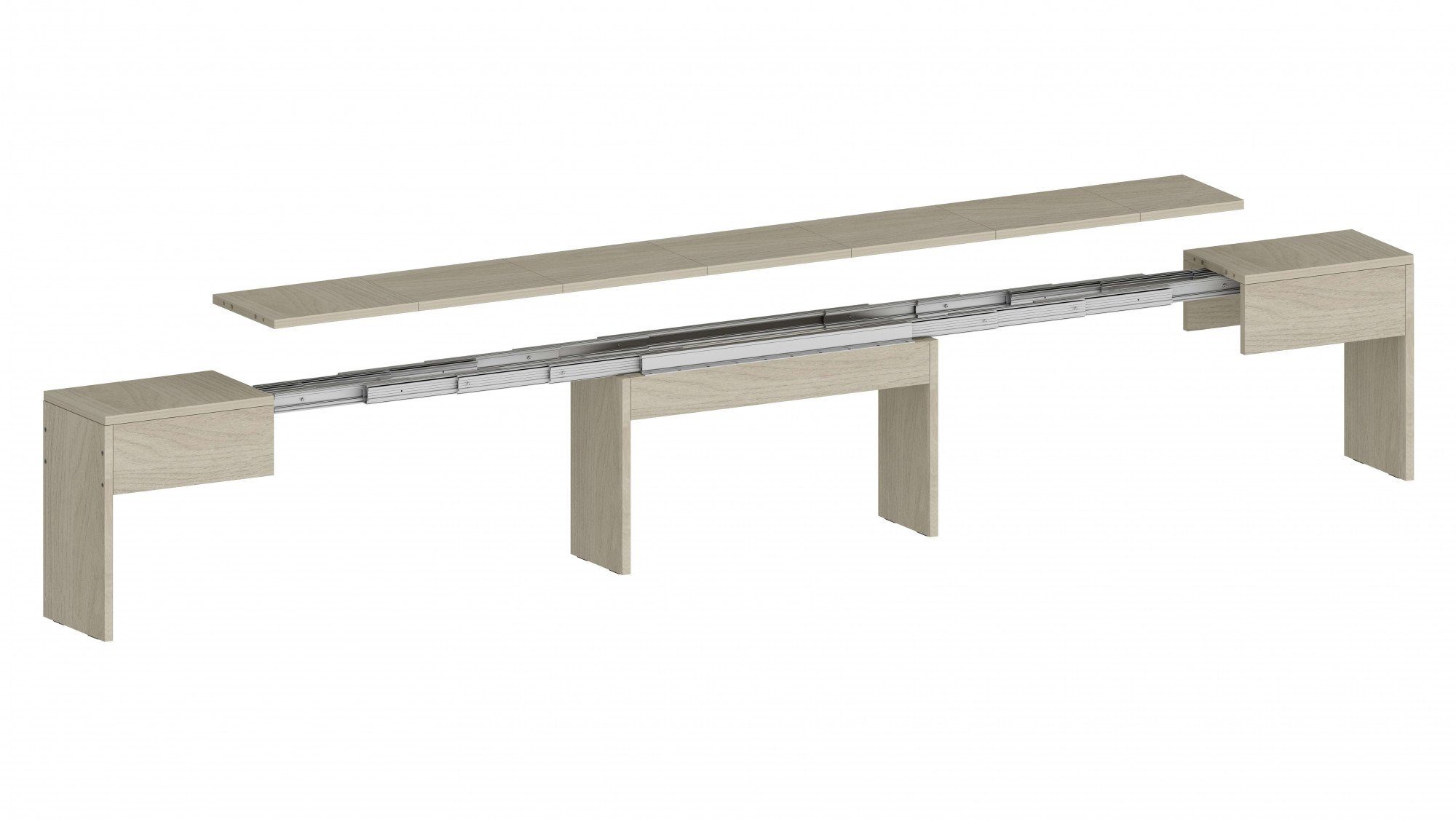 INOSIGN Zithoek Praktika Uitschuifbaar tot 290 cm per bank (voordeelset, 2-delig)