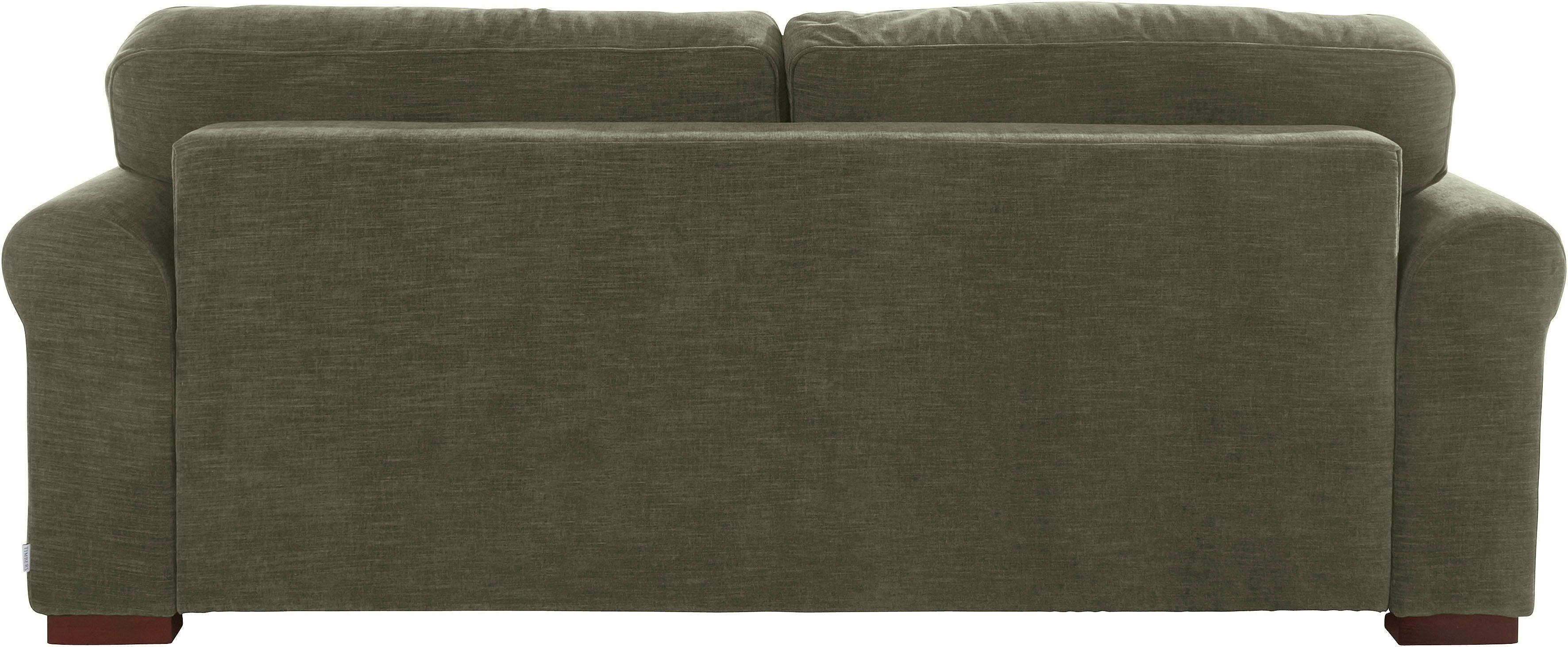Home affaire 3-zitsbank Broughton zacht zitcomfort, incl. 2 sierkussens, opstaande naad