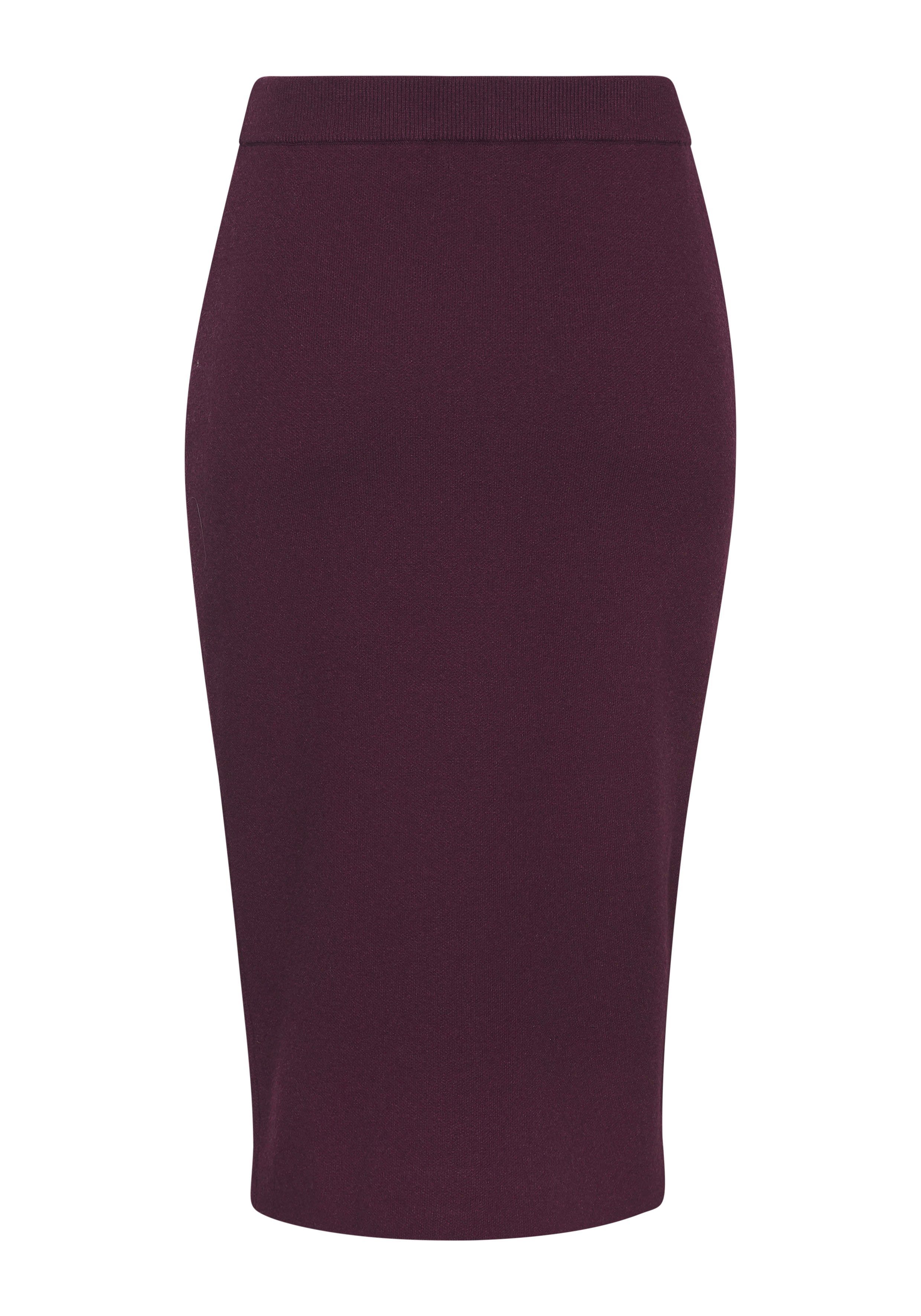 Lascana Gebreide rok elastische midirok smalle vorm