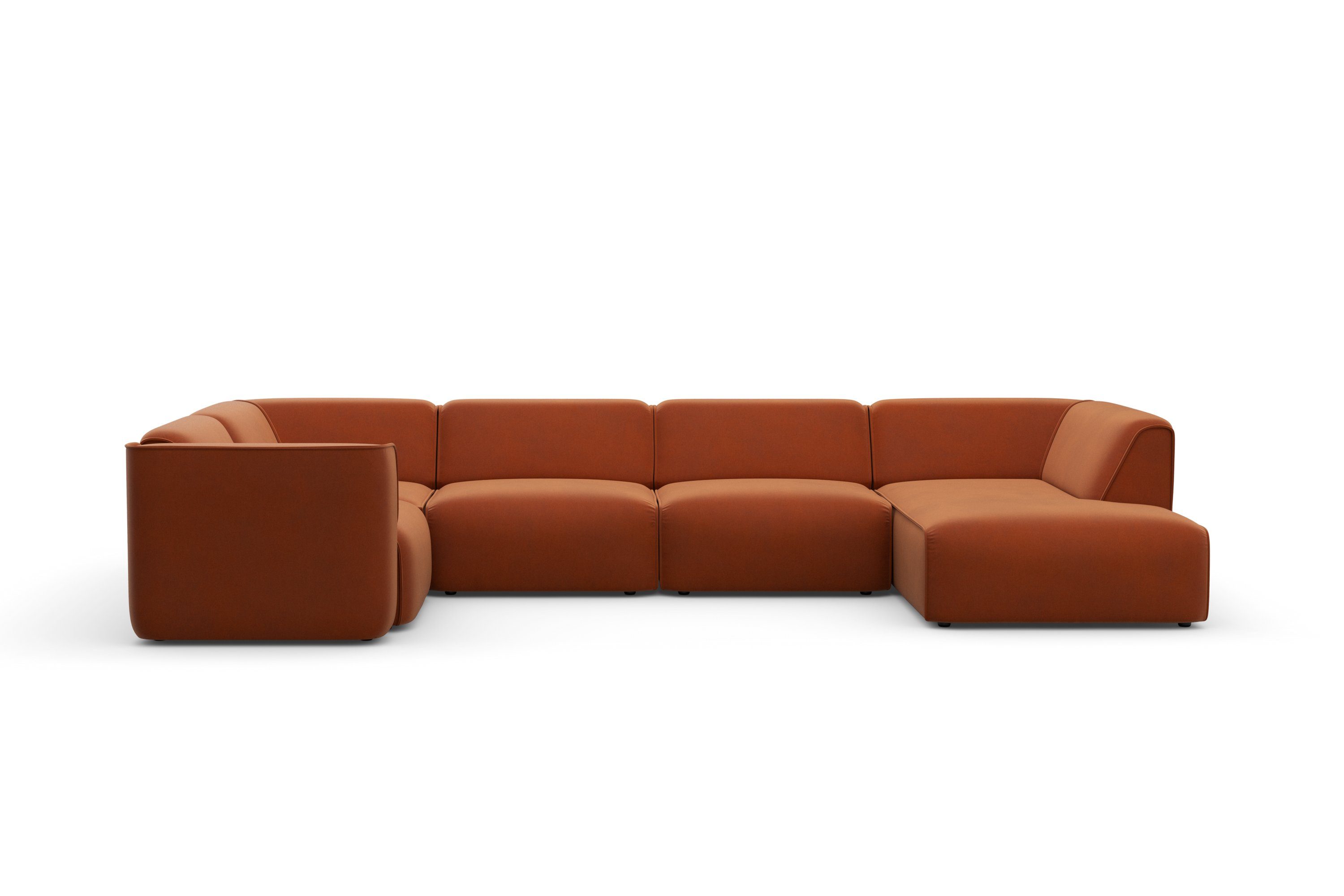 RAUM.ID Zithoek Merid U-vorm, altijd uitbreidbaar met modules, B/D/H: 367/206/70 cm