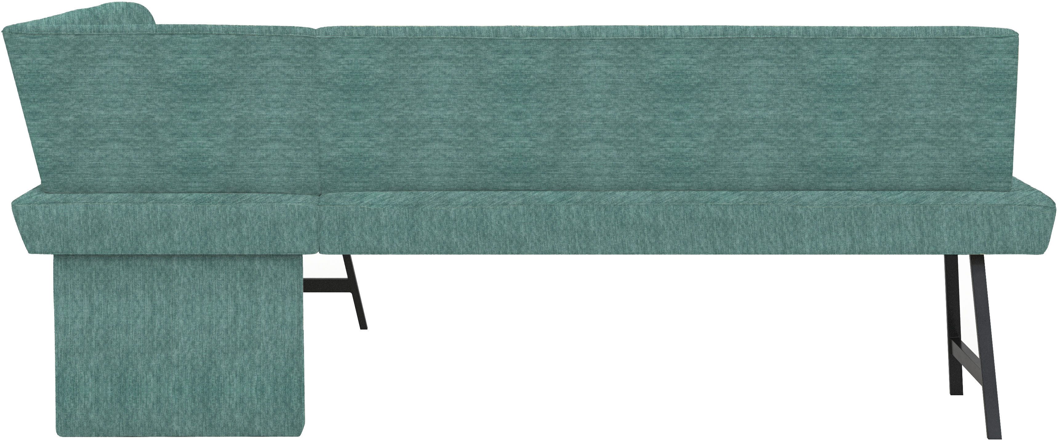 Home affaire Eethoek Sava Hoekbank met nosagvering in de zitting, massief eiken tafel (set, 4-delig)