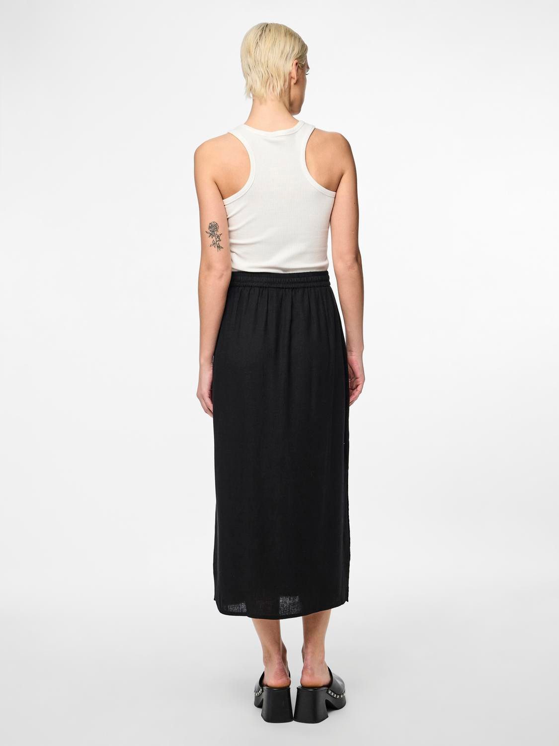 pieces Zomerrok PCPIA MW ANKLE SKIRT WVN NOOS