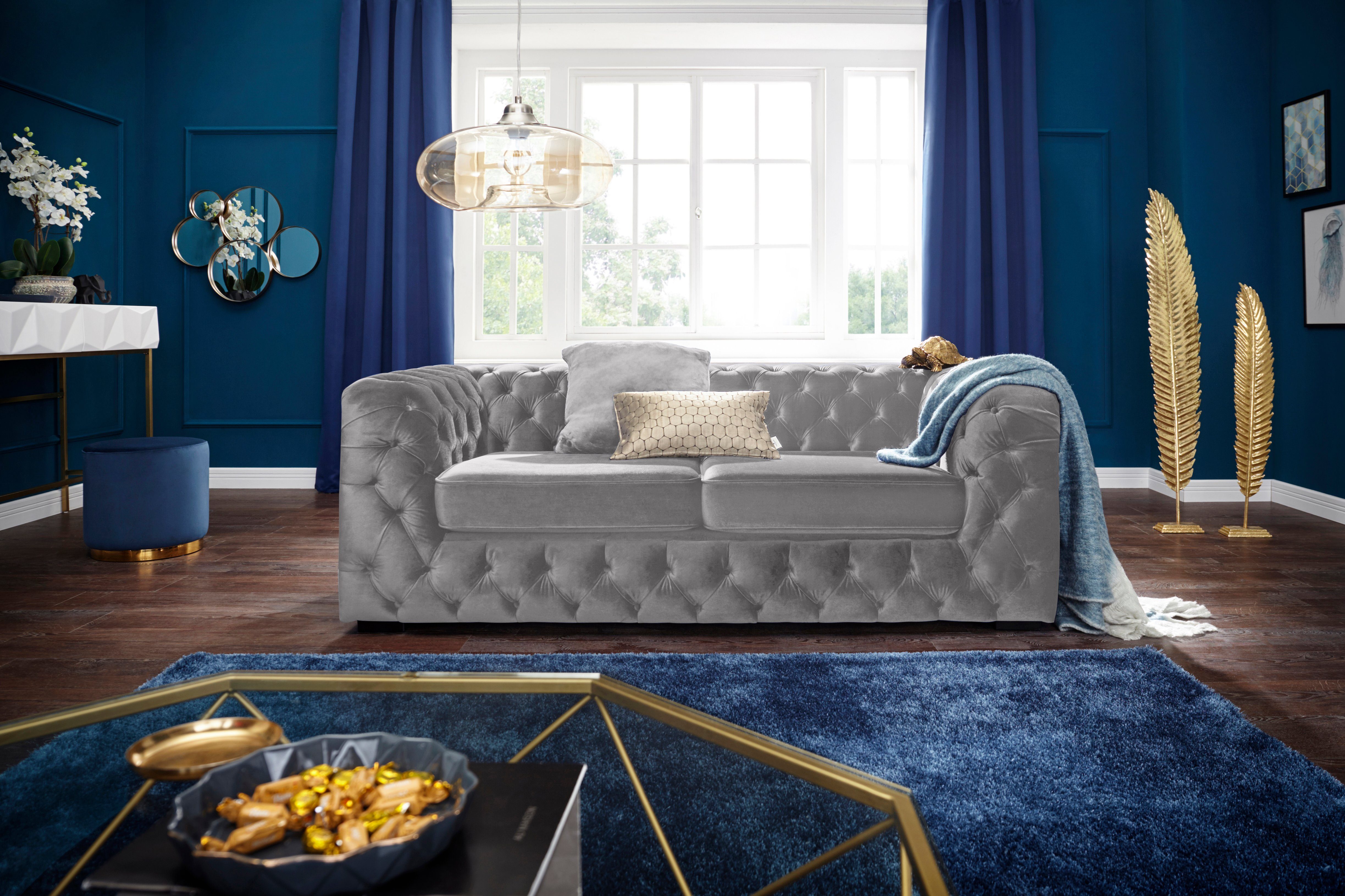 Guido Maria Kretschmer Home&Living Chesterfield-bank Kalina met klassieke chesterfield-capitonnage