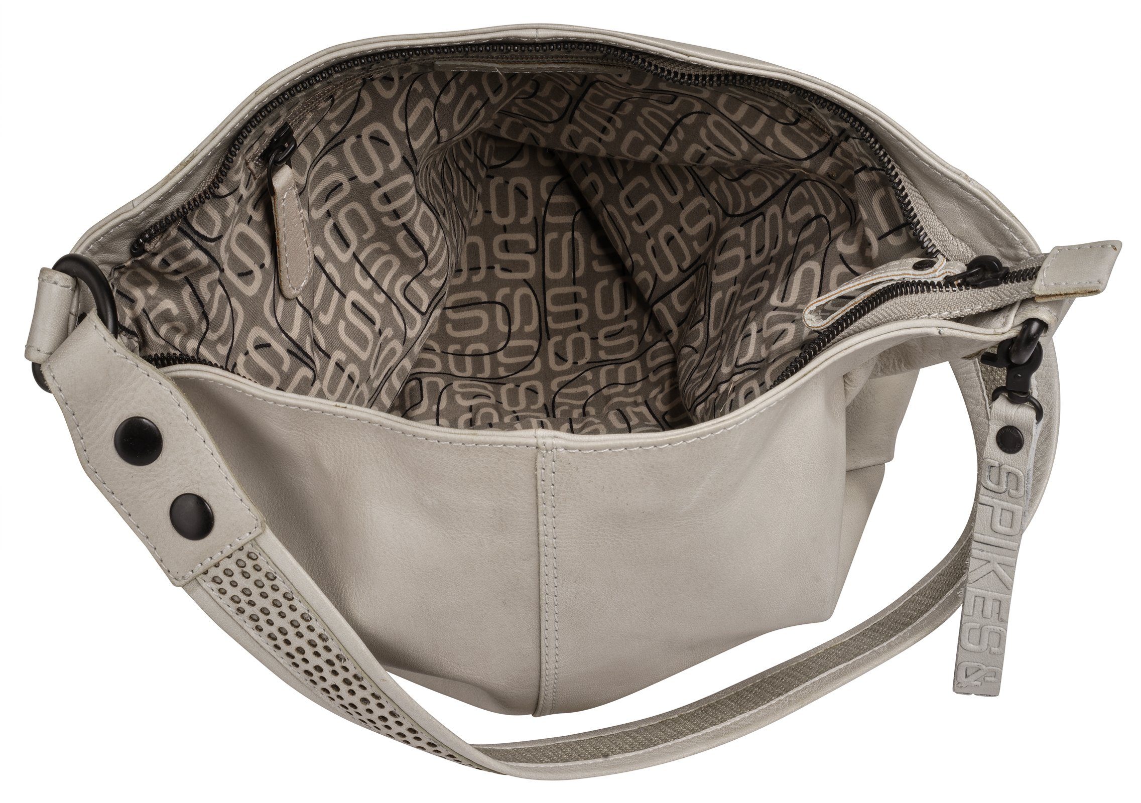 Spikes & Sparrow Schoudertas echt leder