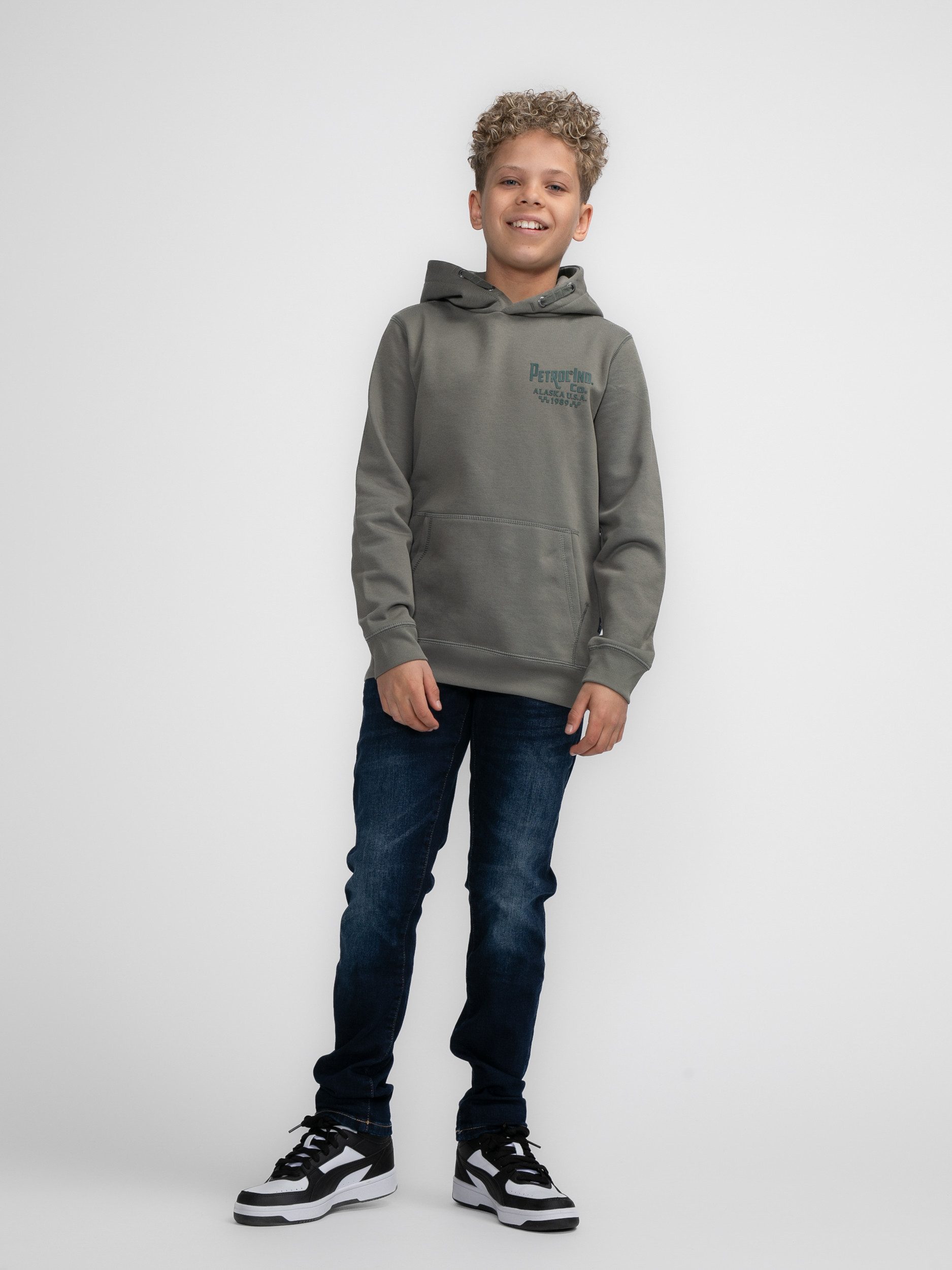 Petrol Industries Hoodie met print op de borst