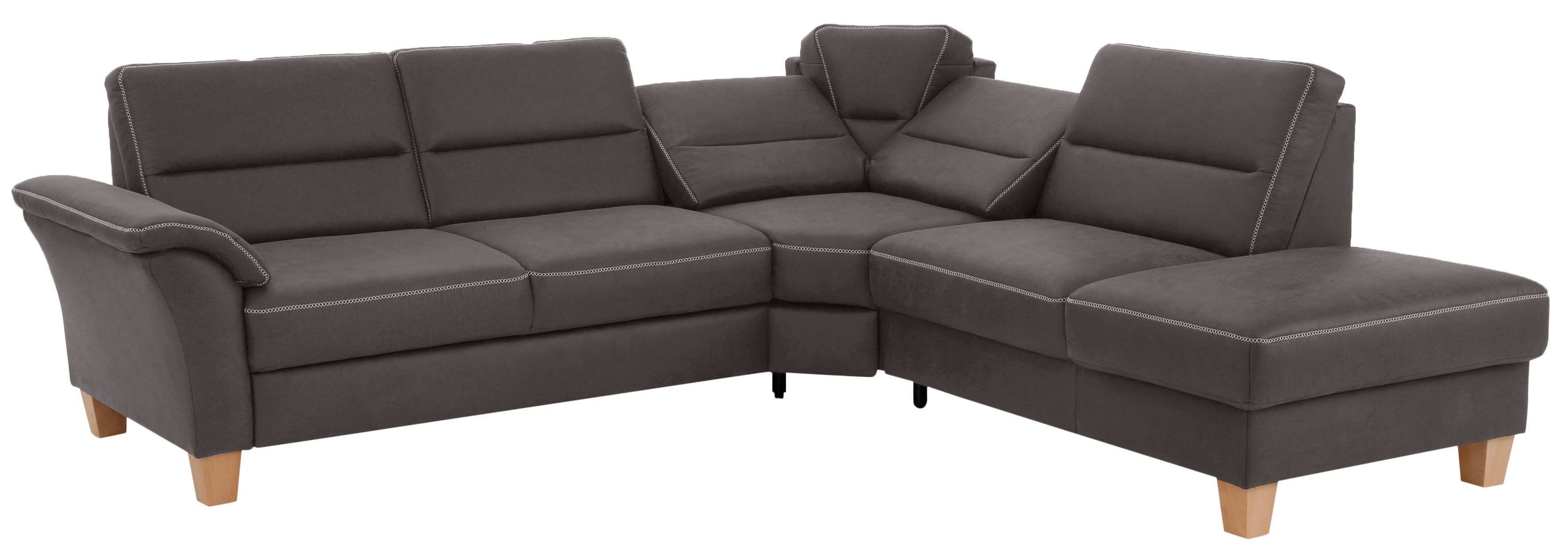 Home affaire Hoekbank Soleo L-model comfortabel door trapezehoek met relaxfunctie, ook met slaapfunctie