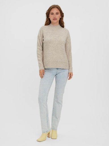 Vero Moda Trui met staande kraag VMLEFILE OVERSIZE BOXY BLOUSE GA NOOS