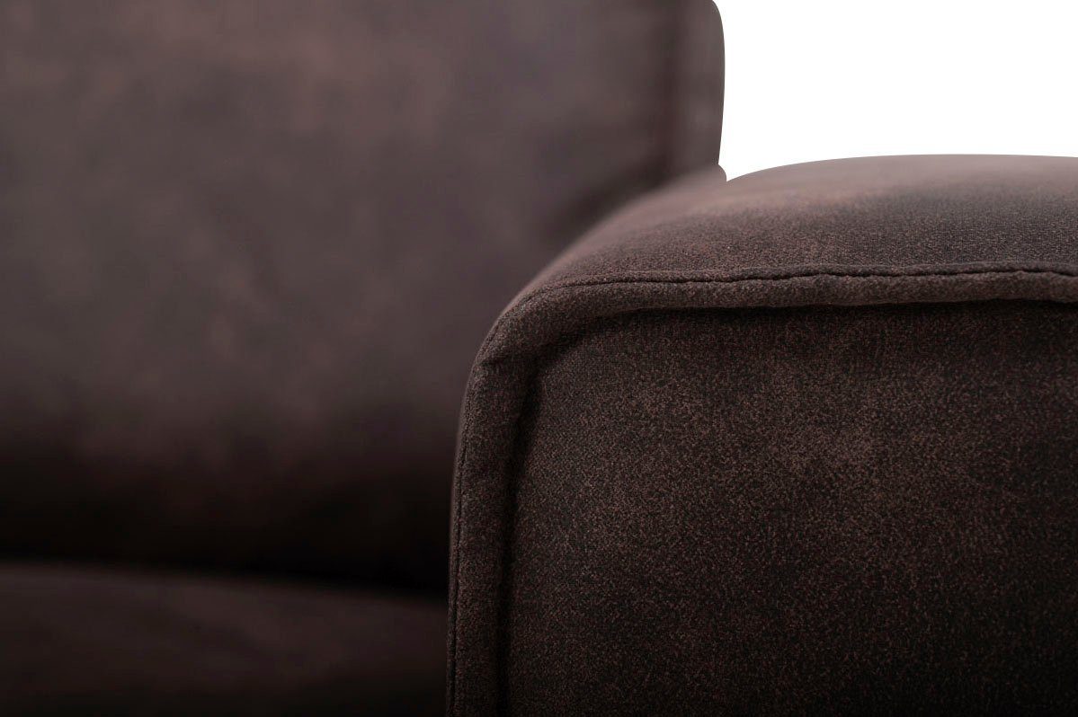 Places of Style Hoekbank Oland, structuur, platweefsel, luxe microvezel, bouclé