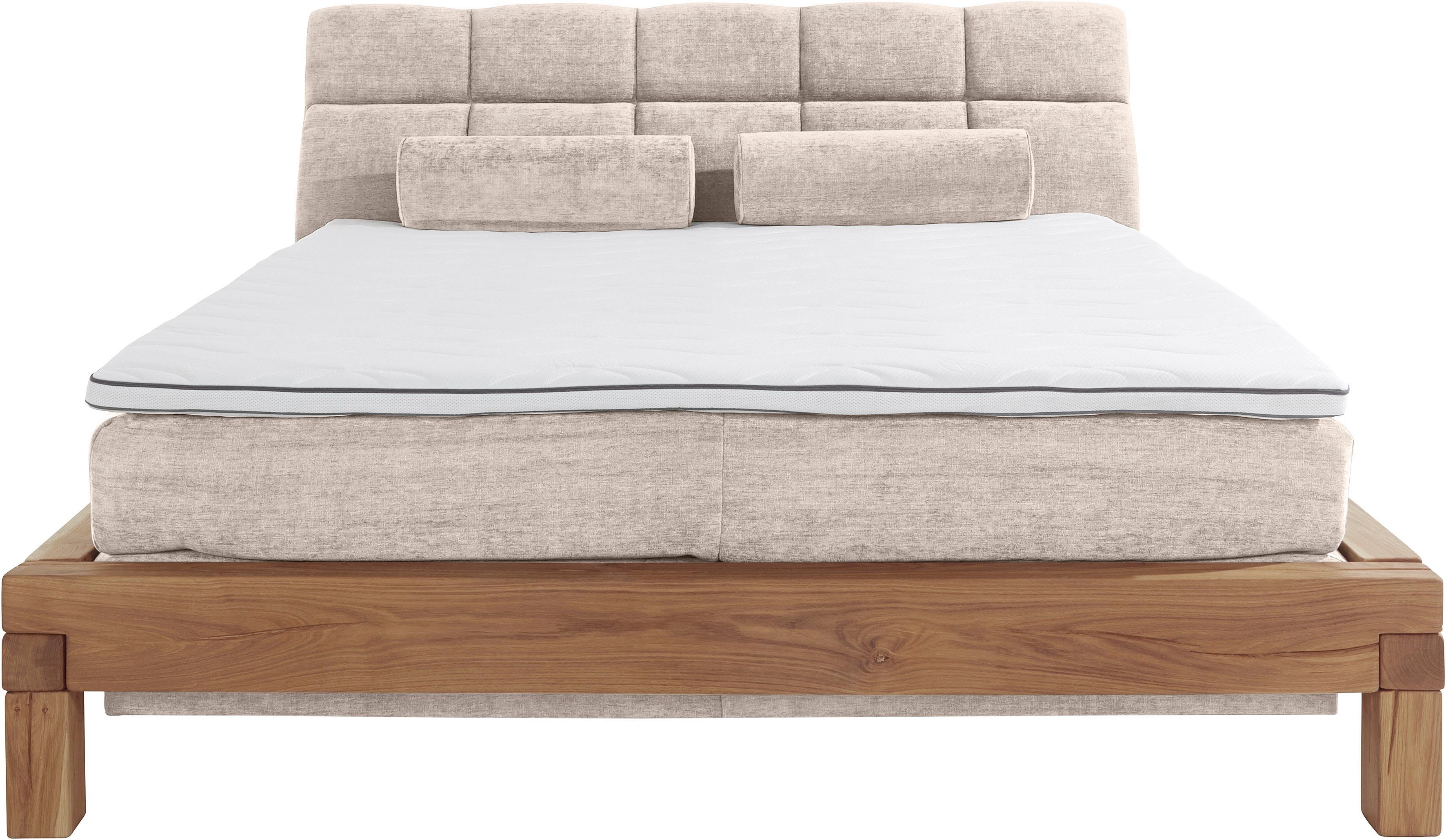 Home affaire Boxspring Villads Ligoppervlak: 180x200 cm, inside-boxspringonderbouw, gerecyclede stoffen
