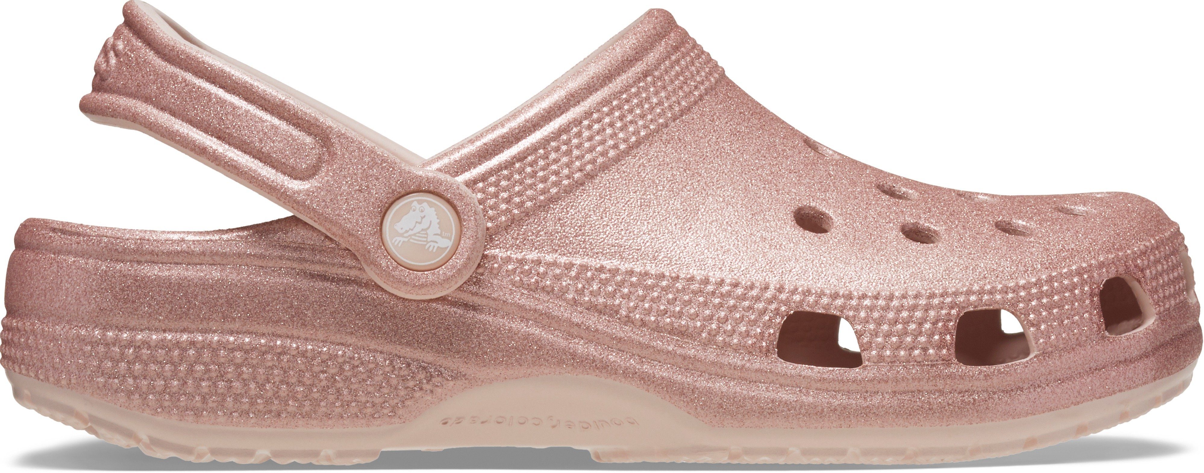 Crocs Pantoffels Classic Glitter Clog, Badsandaal zomerschoen, slippers, instapschoen versierd met glitters
