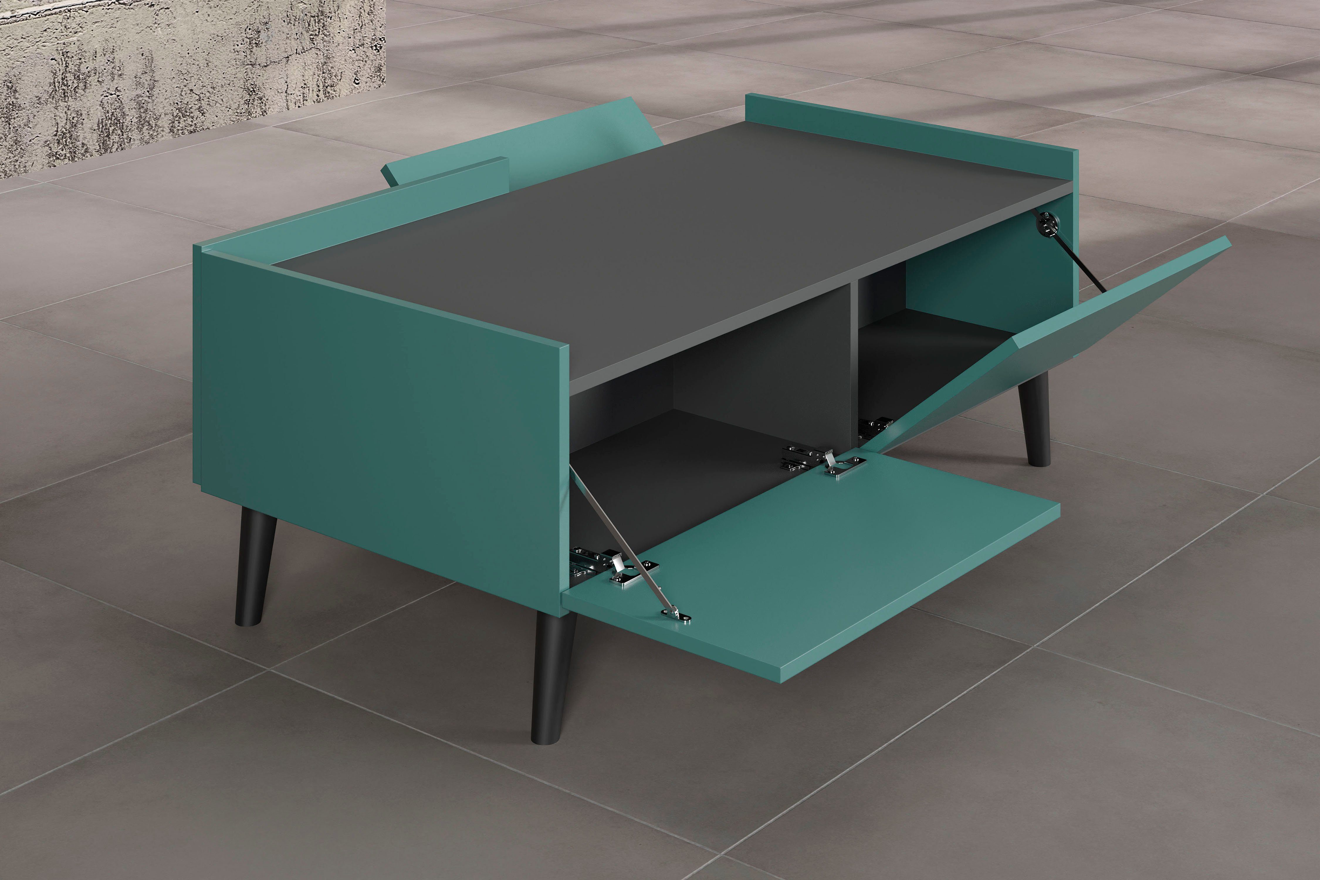 andas Salontafel Mikkeline Woonkamertafel met ingebouwde bovenplaat met 4 lades (1 stuk)
