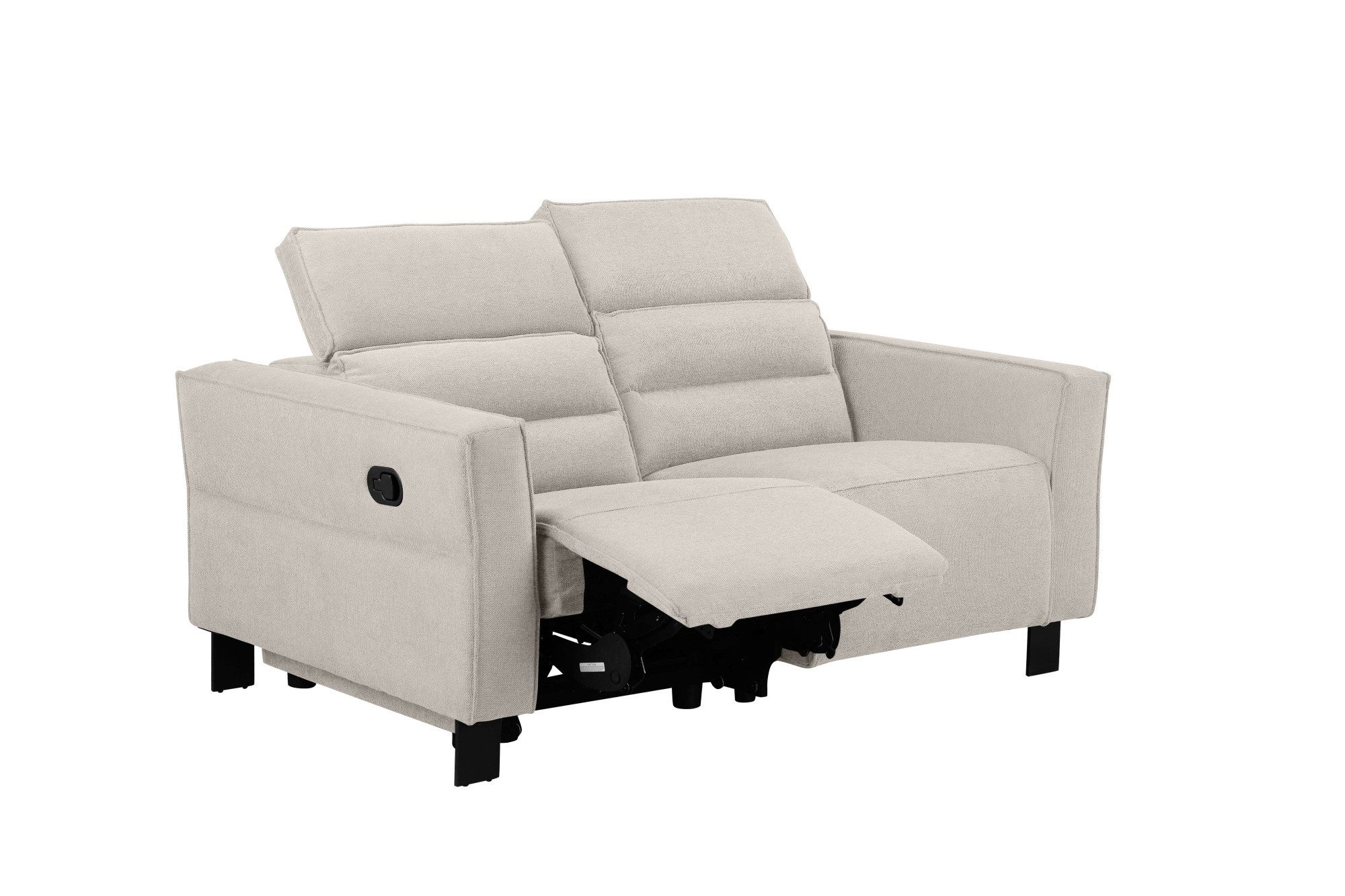 Places of Style 2-zitsbank Carpari, 162 cm, met handmatige of elektrische relaxfunctie