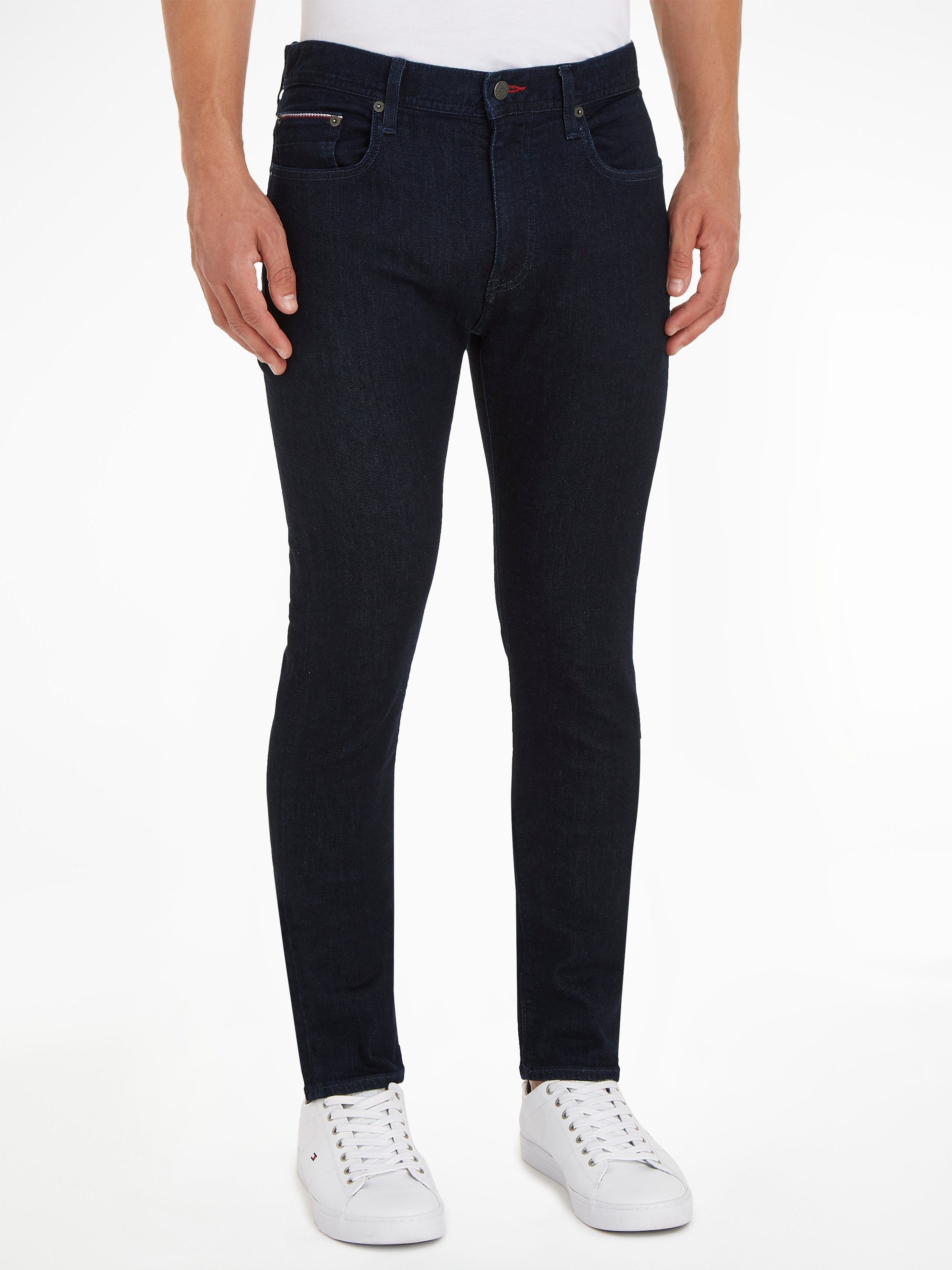 Tommy Hilfiger Slim fit jeans Bleecker met katoen-denim stretch, extra comfortabel heren slim fit jeans maat 30 blauw