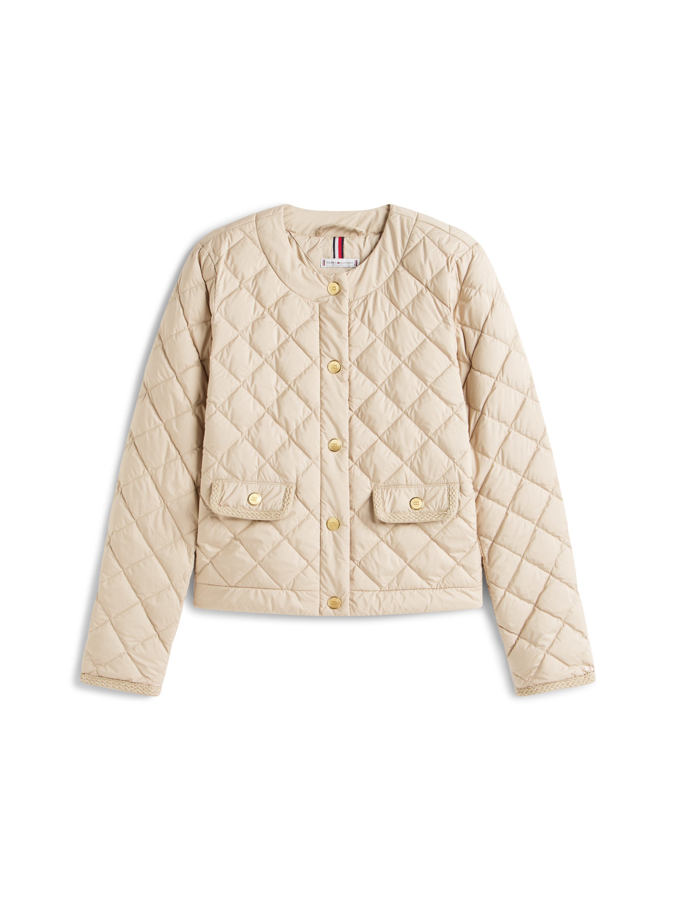 Tommy Hilfiger Gewatteerde jas G/BUTTON QUILTED REG LADY JACKET