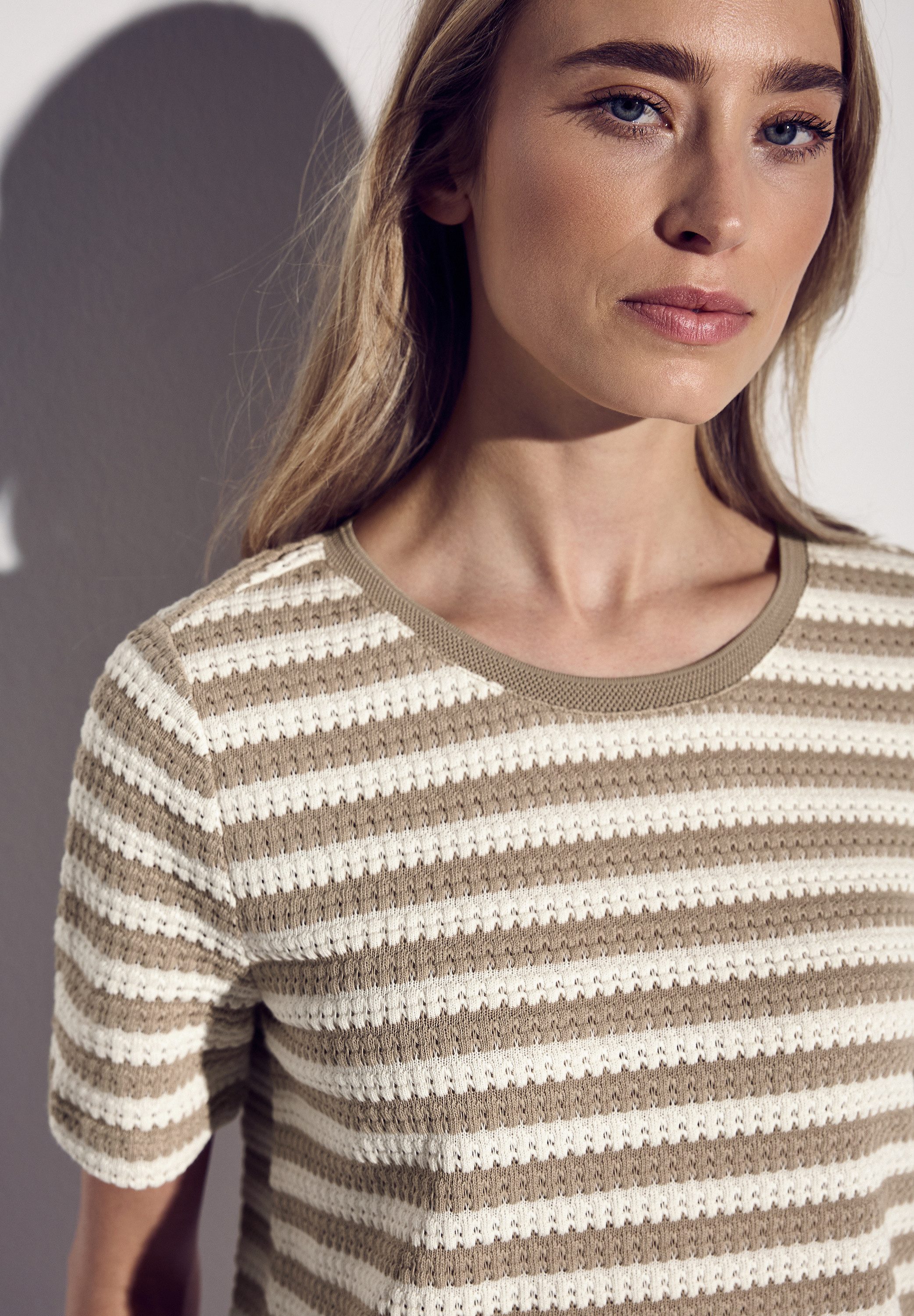 STREET ONE T-shirt met streepmotief