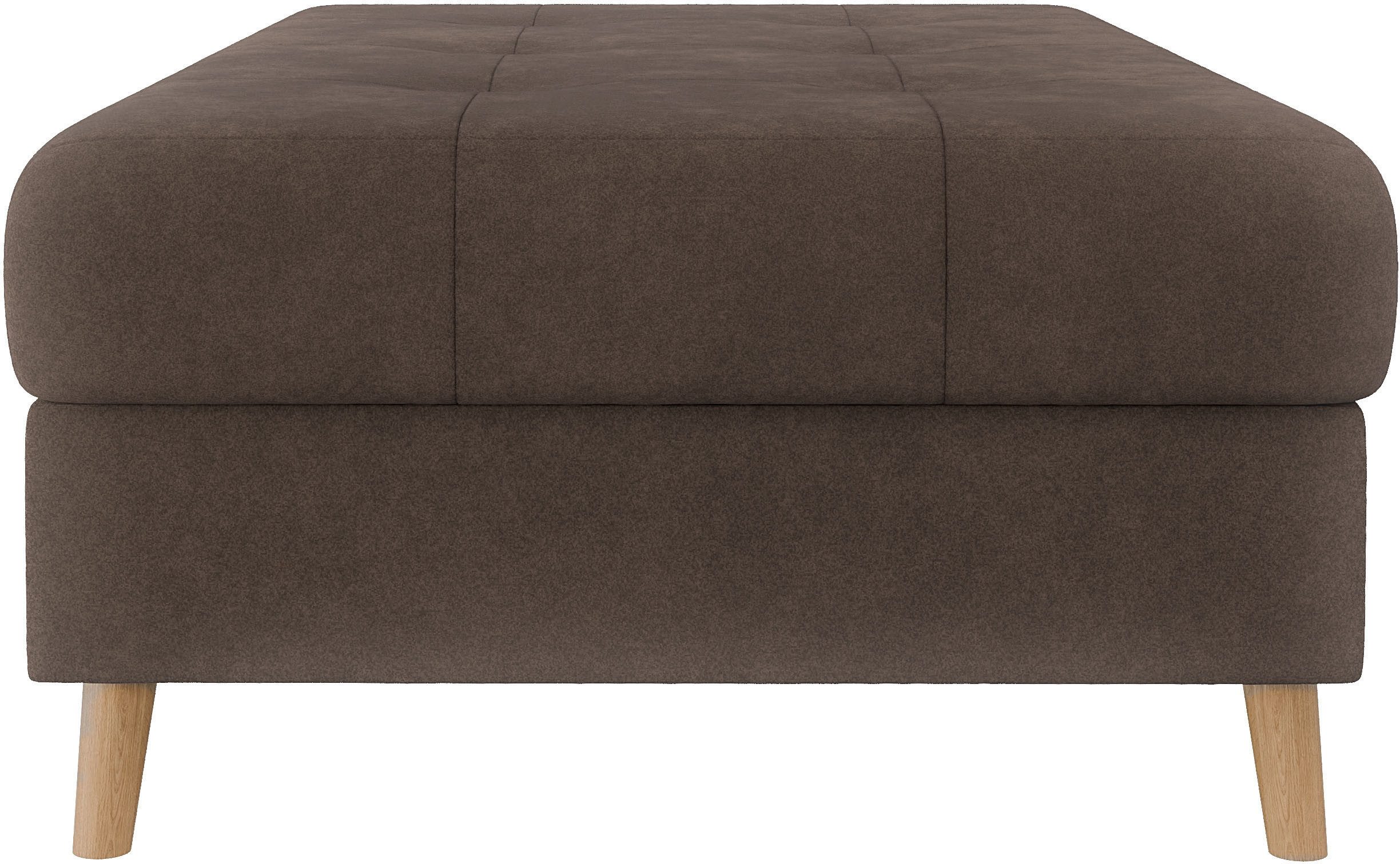 Home affaire Hocker CHARRE XXL, stiksel in het zitgedeelte, afmetingen: B/D/H: 118/73/40 cm