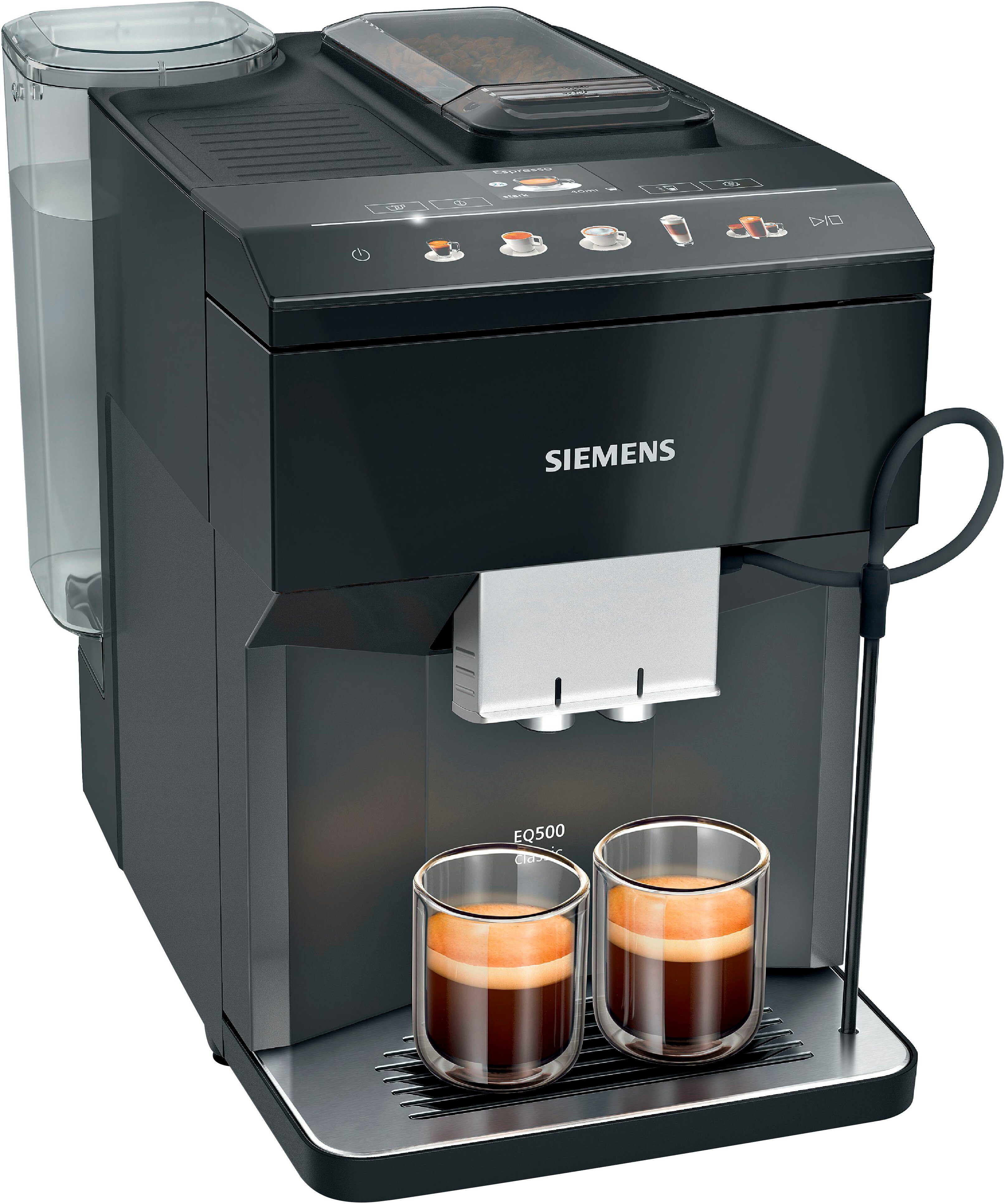 SIEMENS Volautomatisch koffiezetapparaat EQ500 classic TP513D09, vele koffiespecialiteiten,...