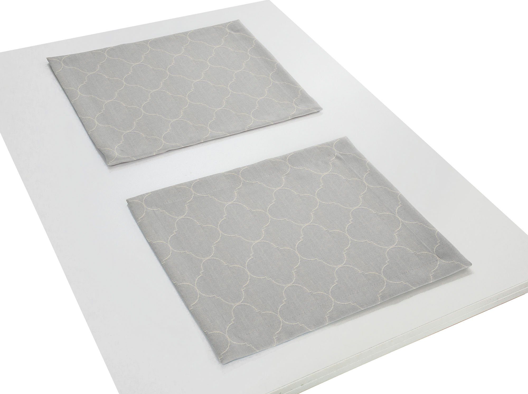 Adam Set placemats Indian Cortezada Light GOTS organic, gecertificeerd door CERES 0242, Made in Germany (2 stuks)