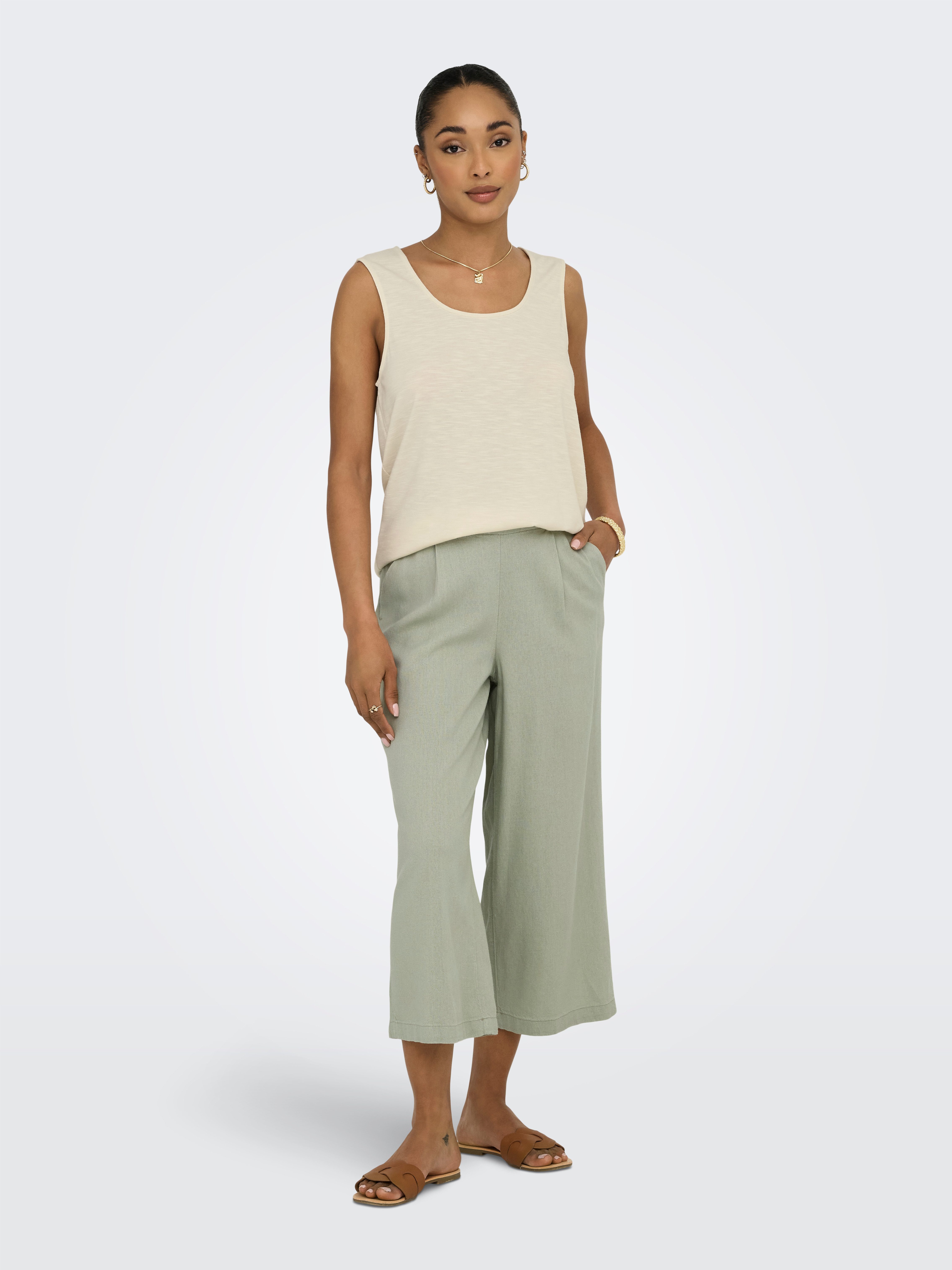 Only Kanten top ONLFREDA S/L U-NECK MIX TOP BOX JRS