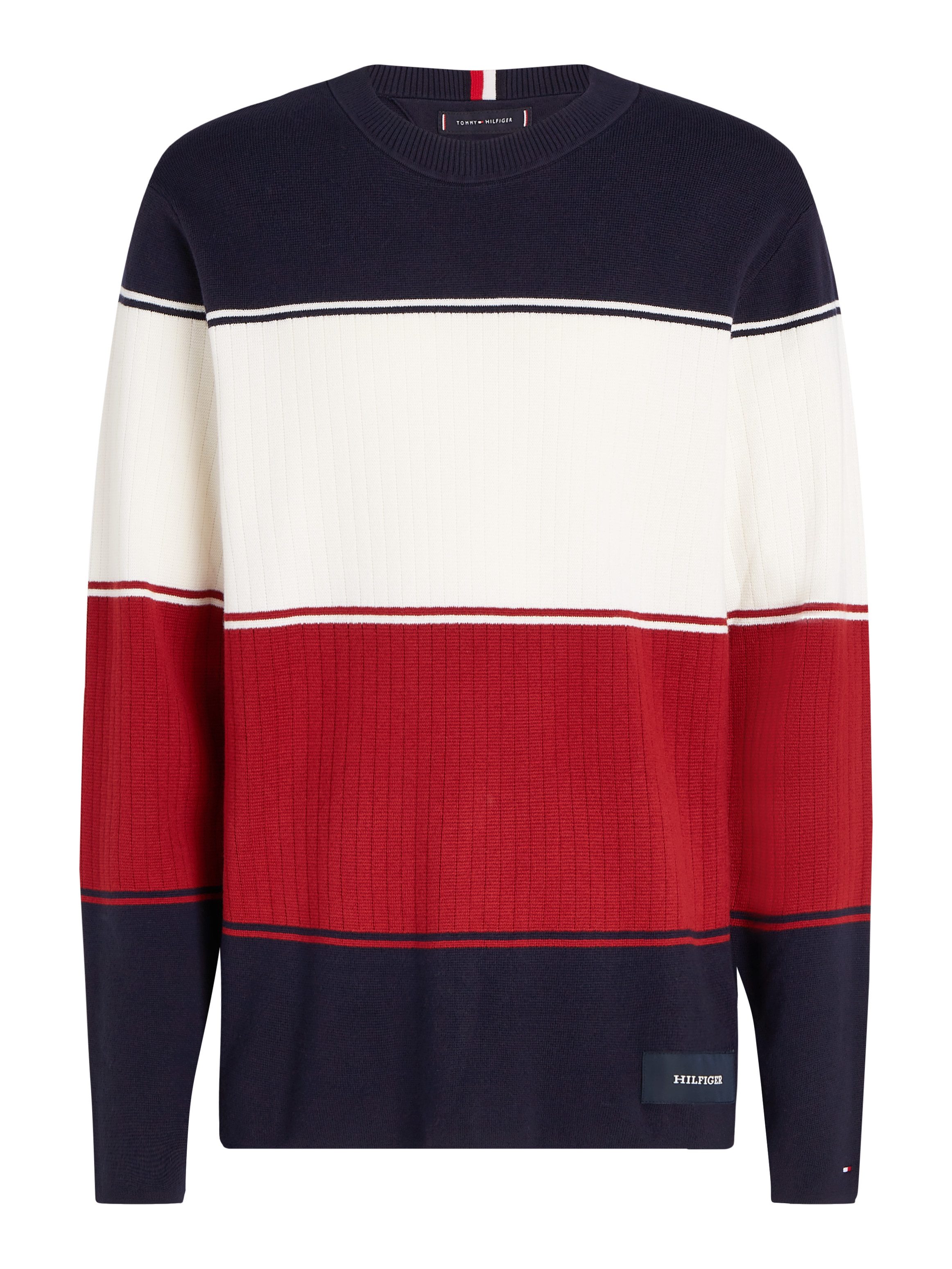 Tommy Hilfiger Trui met ronde hals MILANO COLOURBLOCK CREW NECK