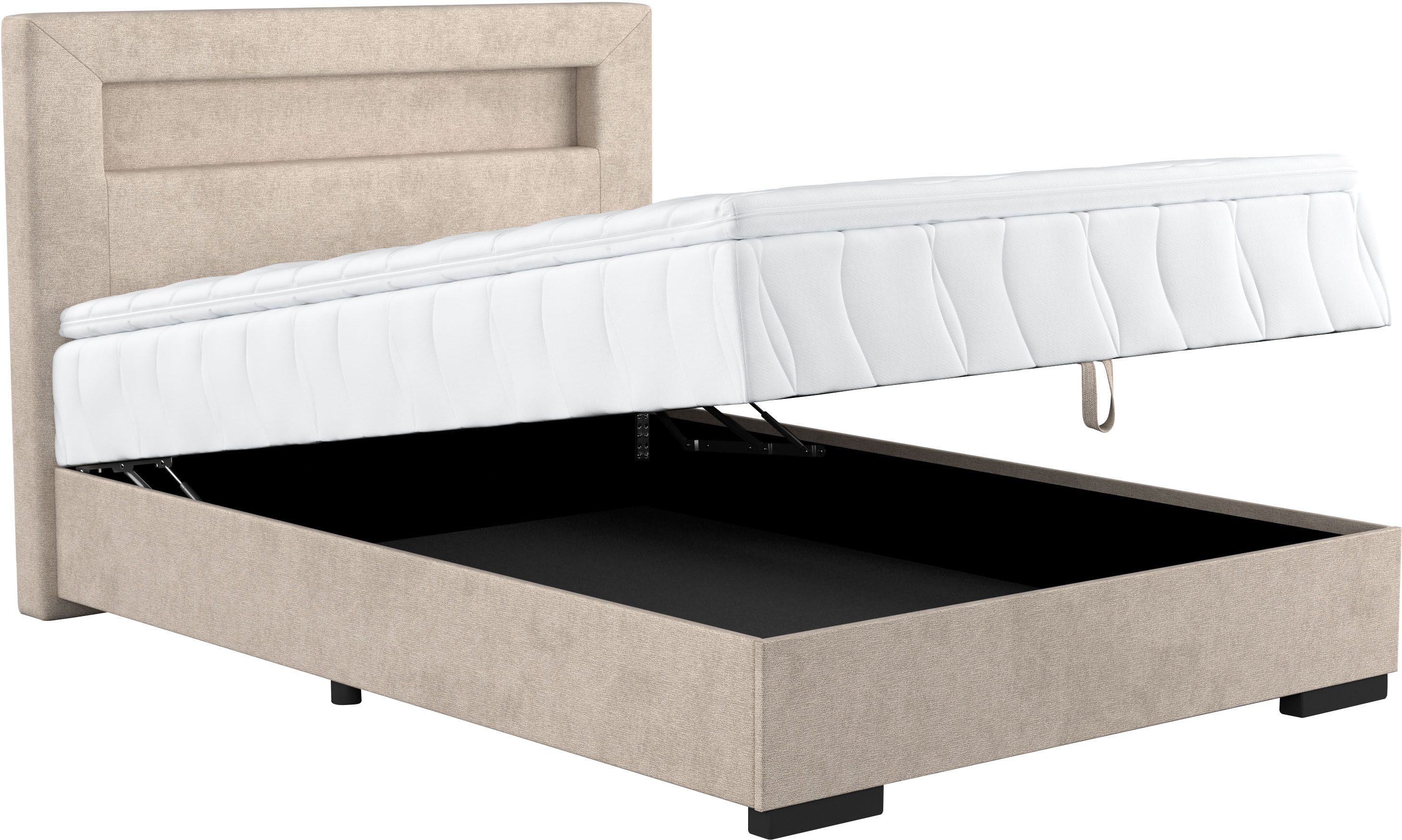 COTTA Boxspring Kelly uitgerust met led-licht, incl. bedlade