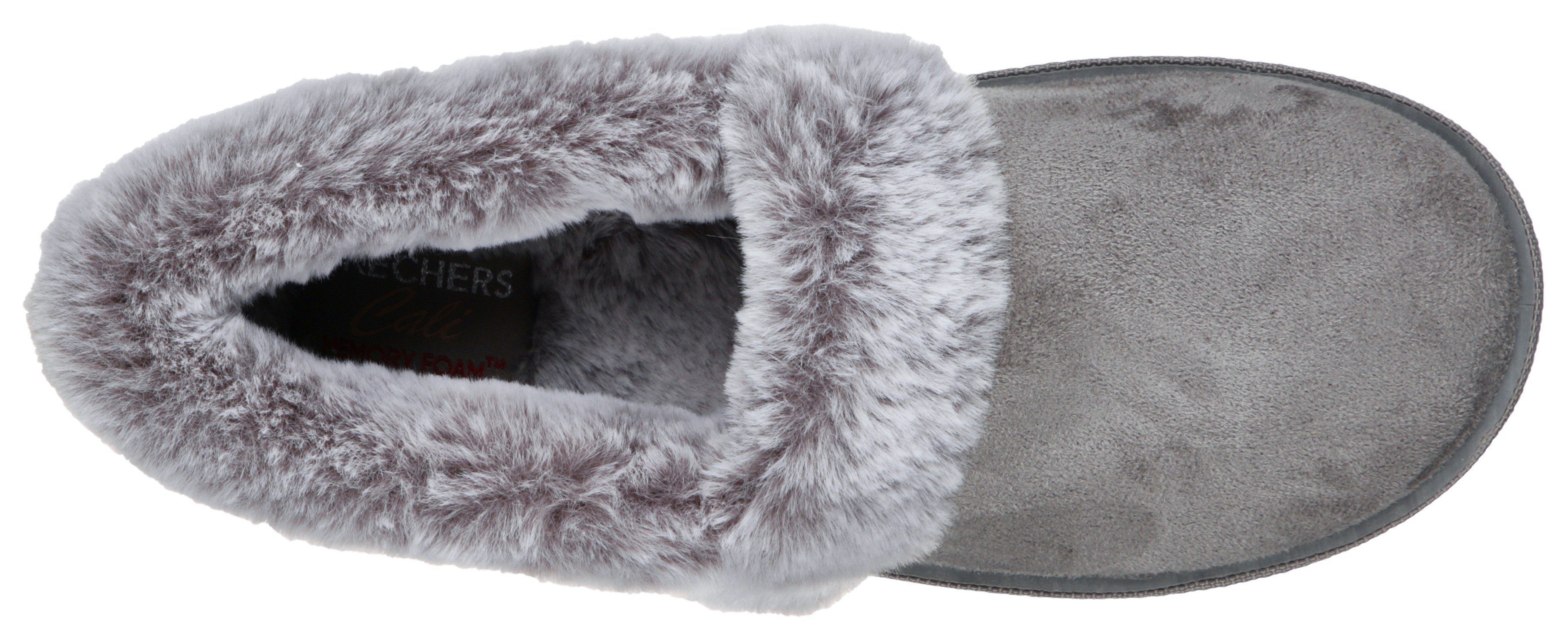 Skechers Pantoffels COZY CAMPFIRE TEAM TOAST met memory-foam-uitvoering