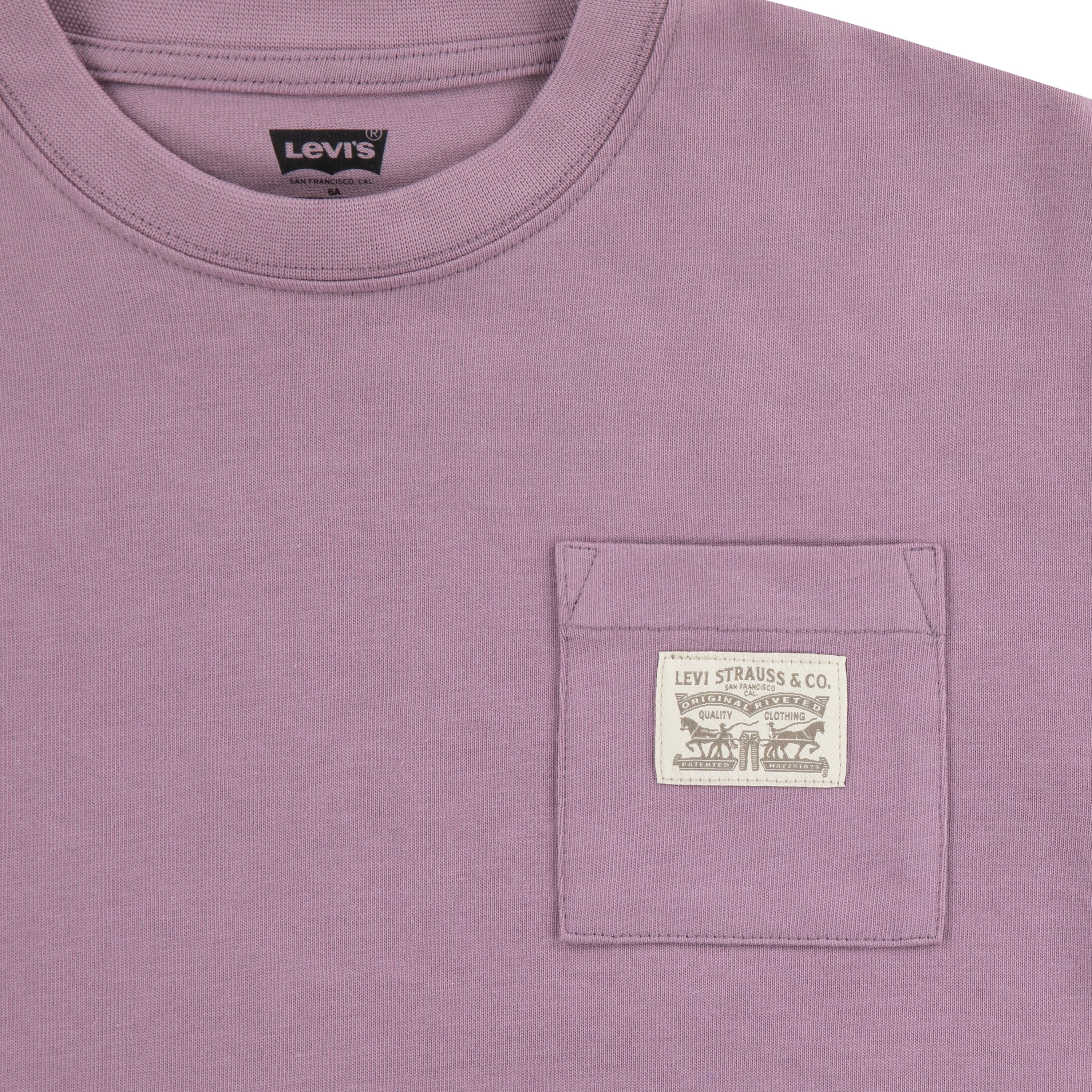 Levi's Kidswear T-shirt LVB CURVED HEM POCKET TEE